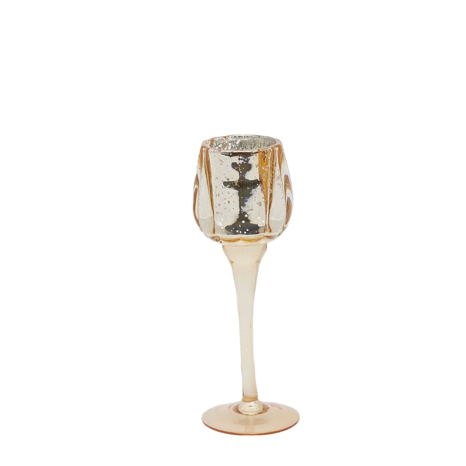 Calice portacandela in vetro per decorazioni natalizie da Ø 8 cm - 6