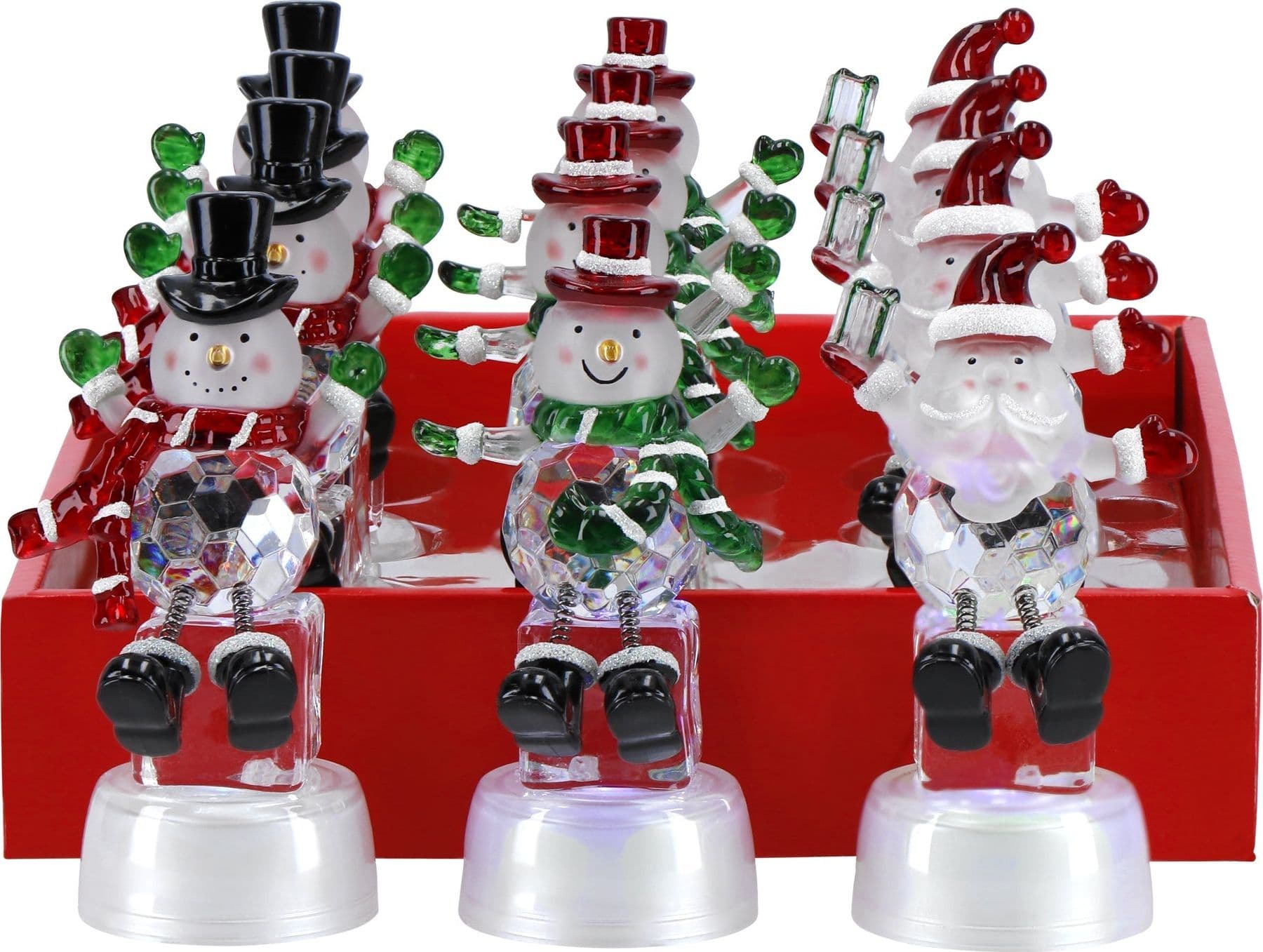 Figure personaggi espositivi con luci Led per decorazioni natalizie - 4