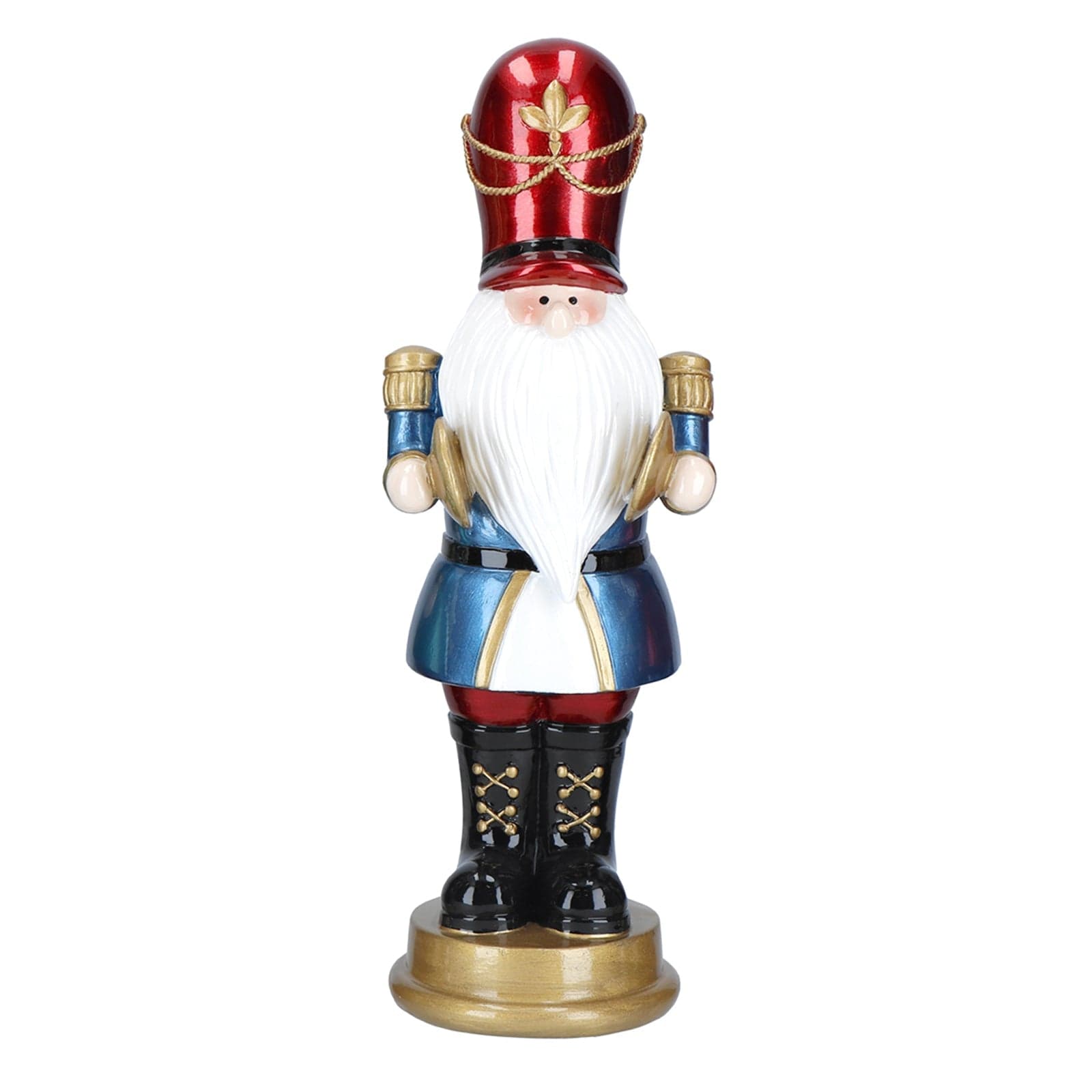 Nano schiaccianoci natalizio in poliresina decorazione natalizia h 33,5 cm - 3