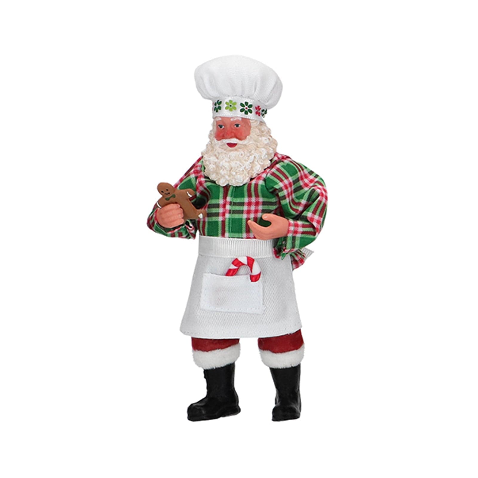 Statuetta decorativa Babbo Natale decorazione natalizia h 17 cm - 2