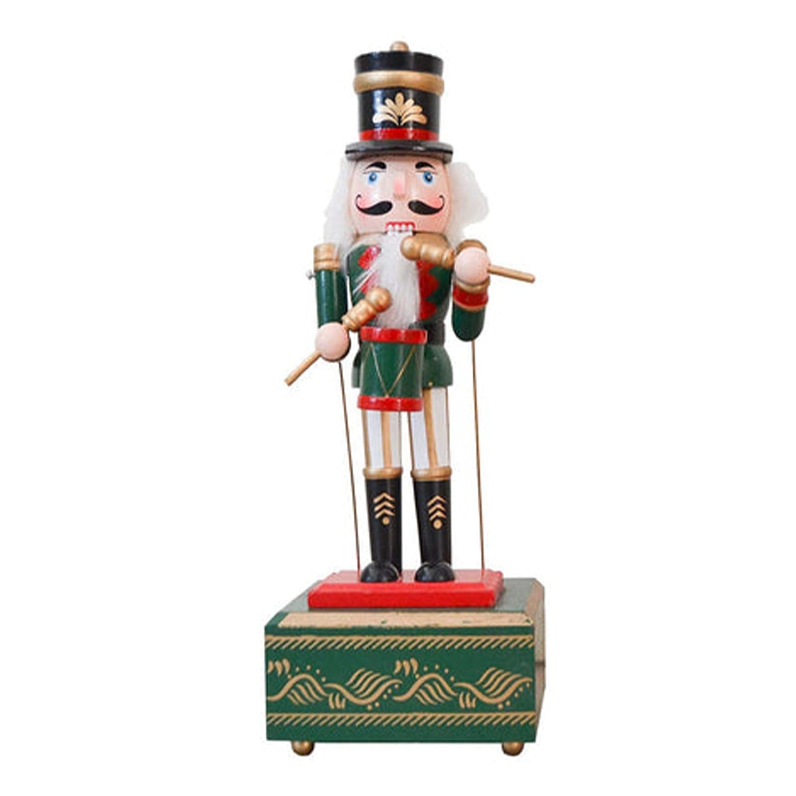 Statuetta decorativa "Soldatino schiaccianoci" natalizio con carillon decorazione natalizia - 7