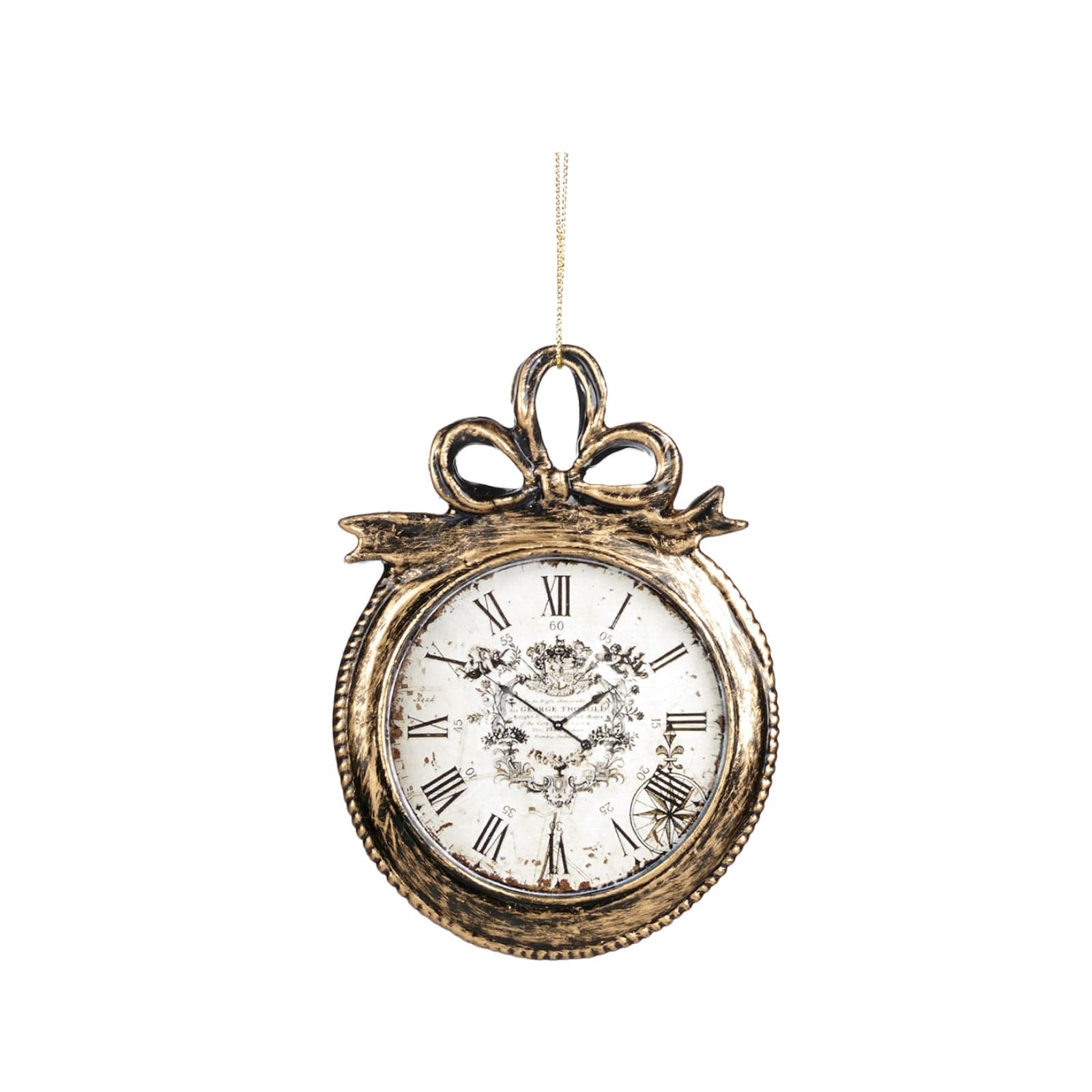 Pendente a forma di orologio per albero di Natale decorazione natalizia - 2