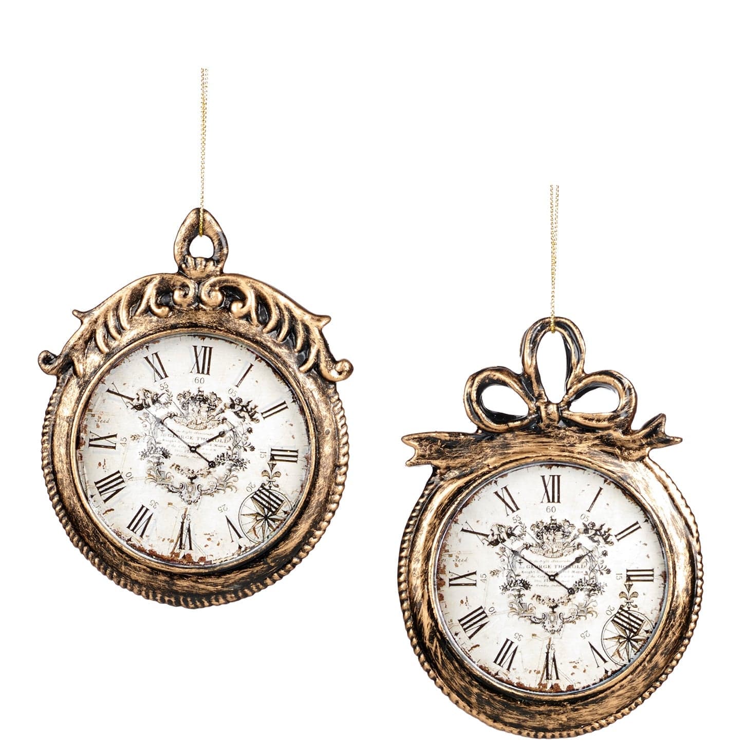 Pendente a forma di orologio per albero di Natale decorazione natalizia - 3