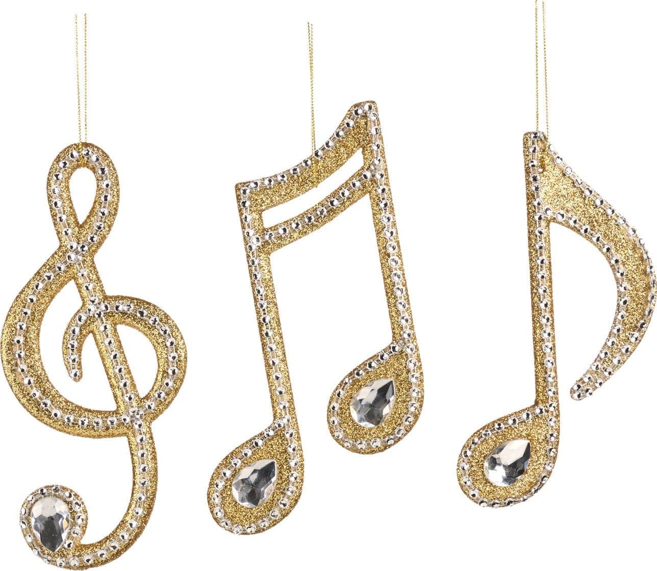 Pendente a forma di note musicali per albero di Natale decorazione natalizia - 4