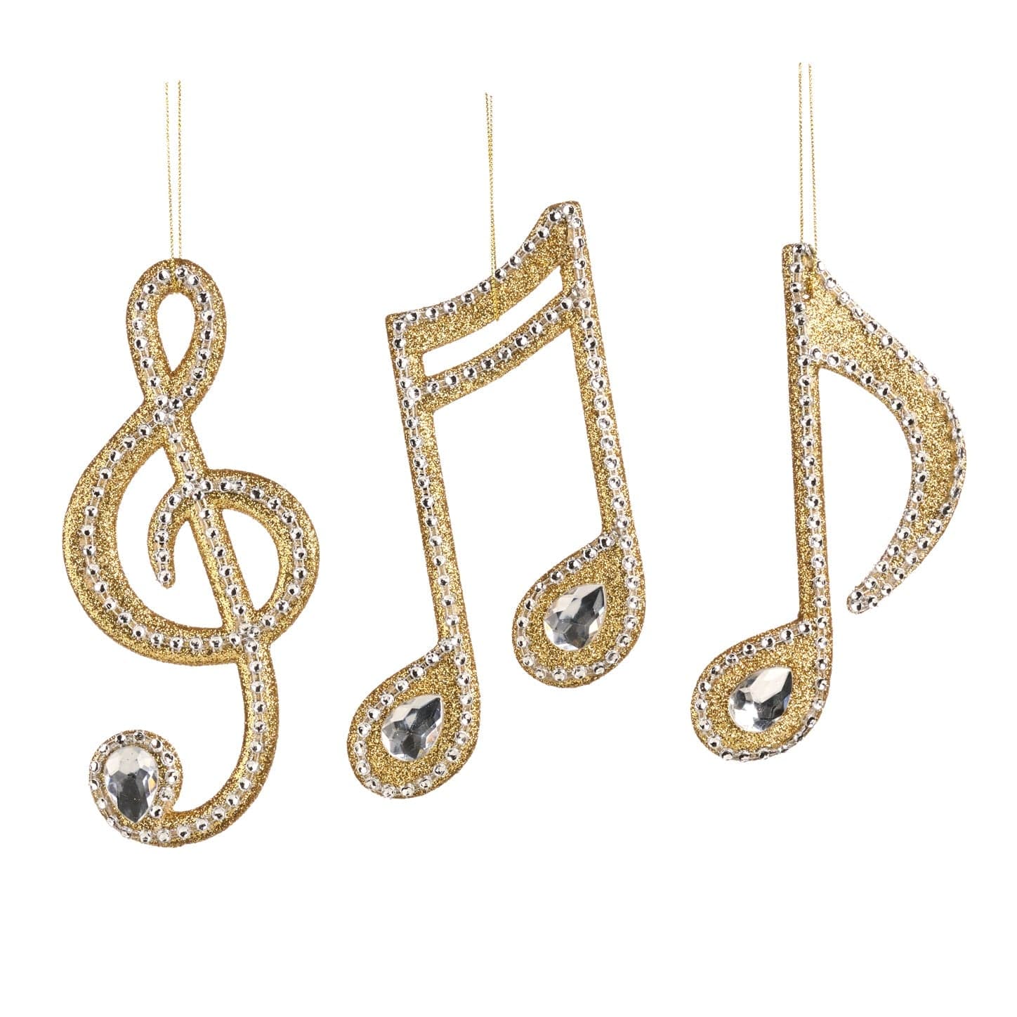 Pendente a forma di note musicali per albero di Natale decorazione natalizia - 4