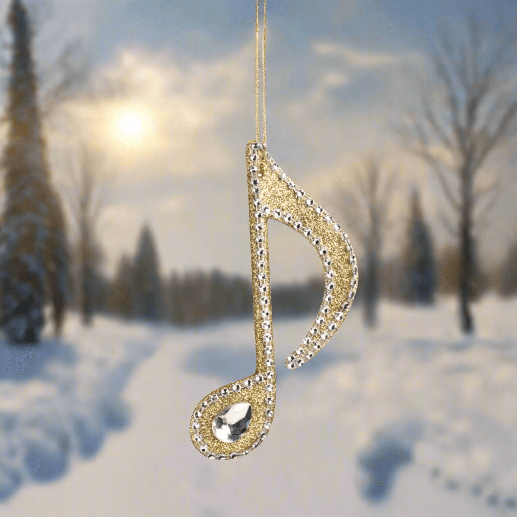 Pendente a forma di note musicali per albero di Natale decorazione natalizia - 6