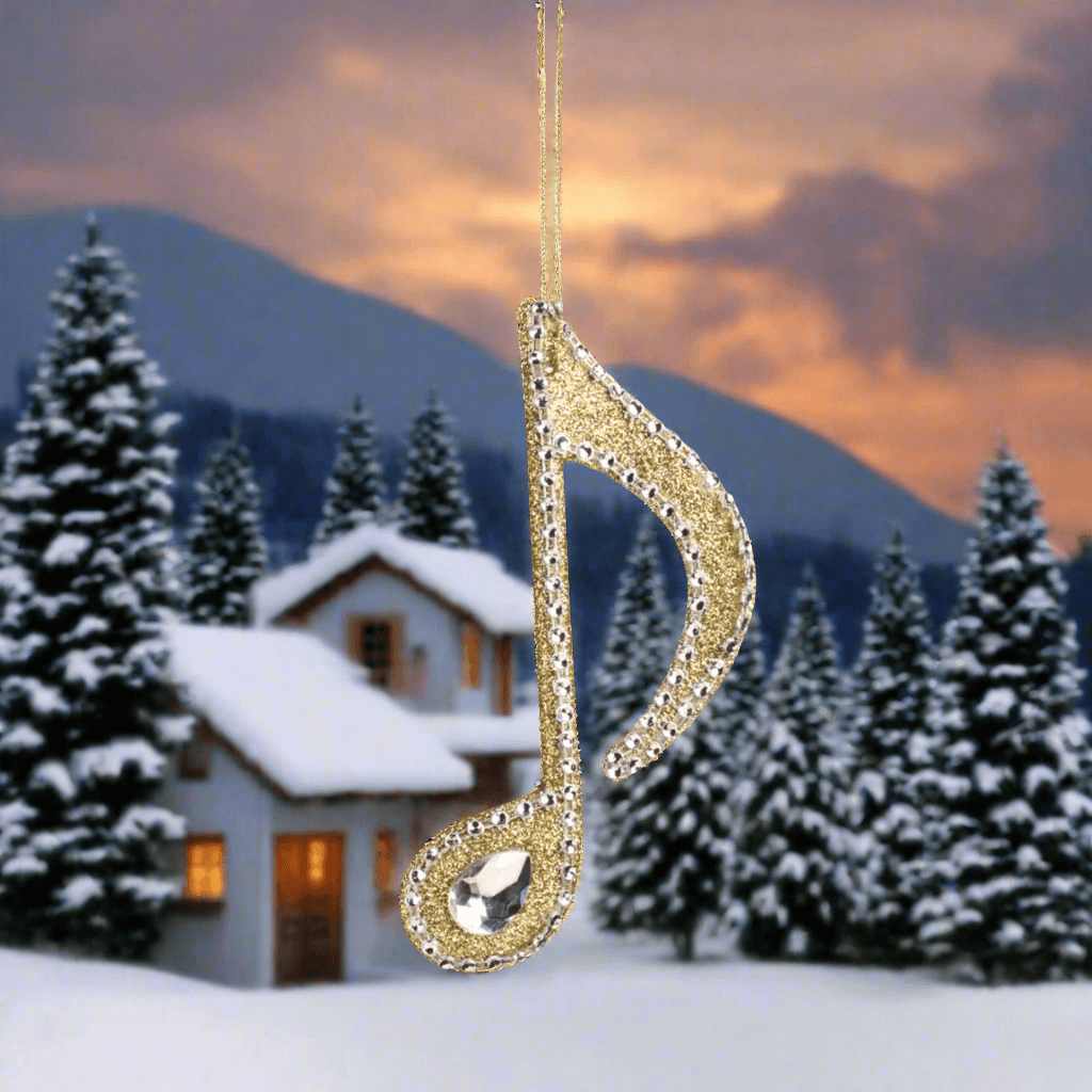 Pendente a forma di note musicali per albero di Natale decorazione natalizia - 8