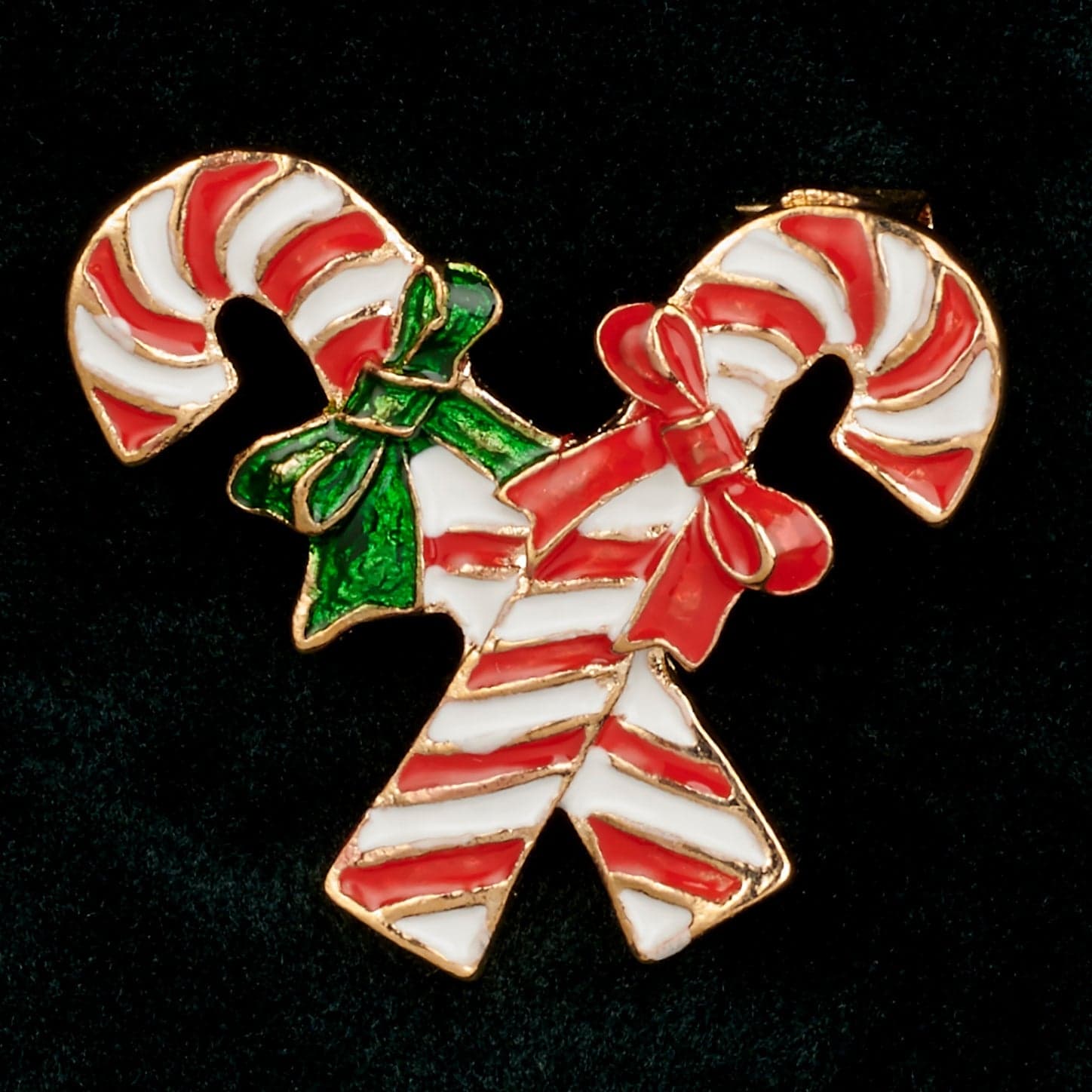 Pendaglio con bastoncini di zucchero per albero di Natale da 4.5 cm - 2