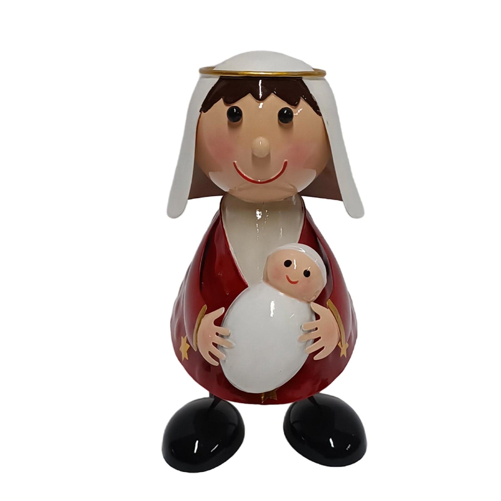 Natività in latta con molla per decorazioni natalizie set da 2 - 3