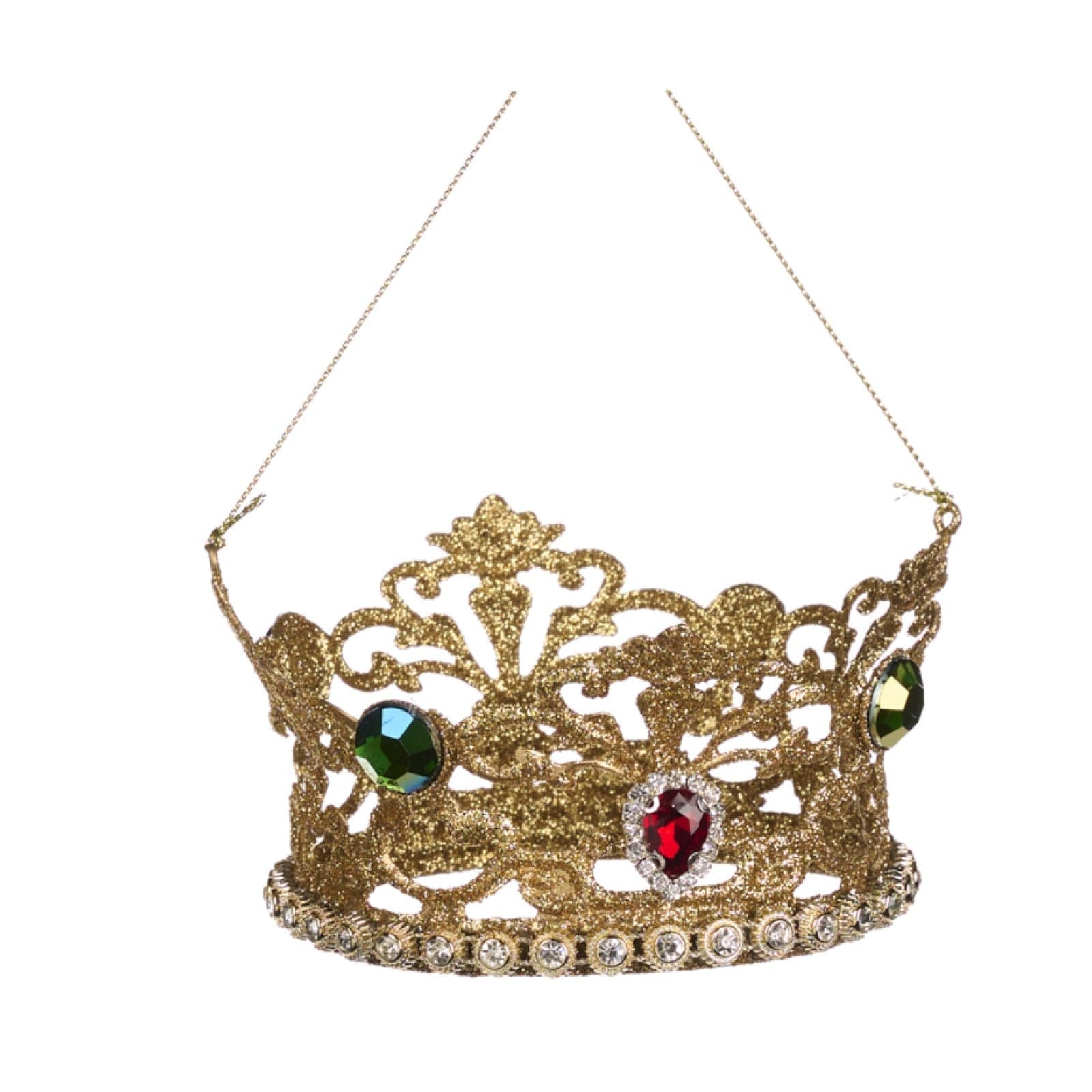 Pendaglio a forma di corona per albero decorazione natalizia da 11 cm - 2