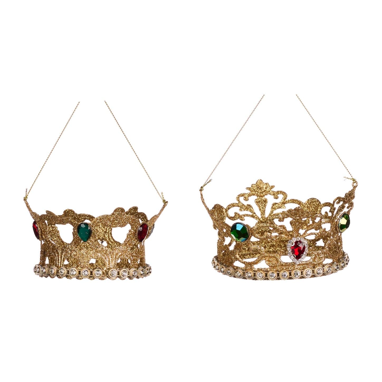 Pendaglio a forma di corona per albero decorazione natalizia da 11 cm - 3