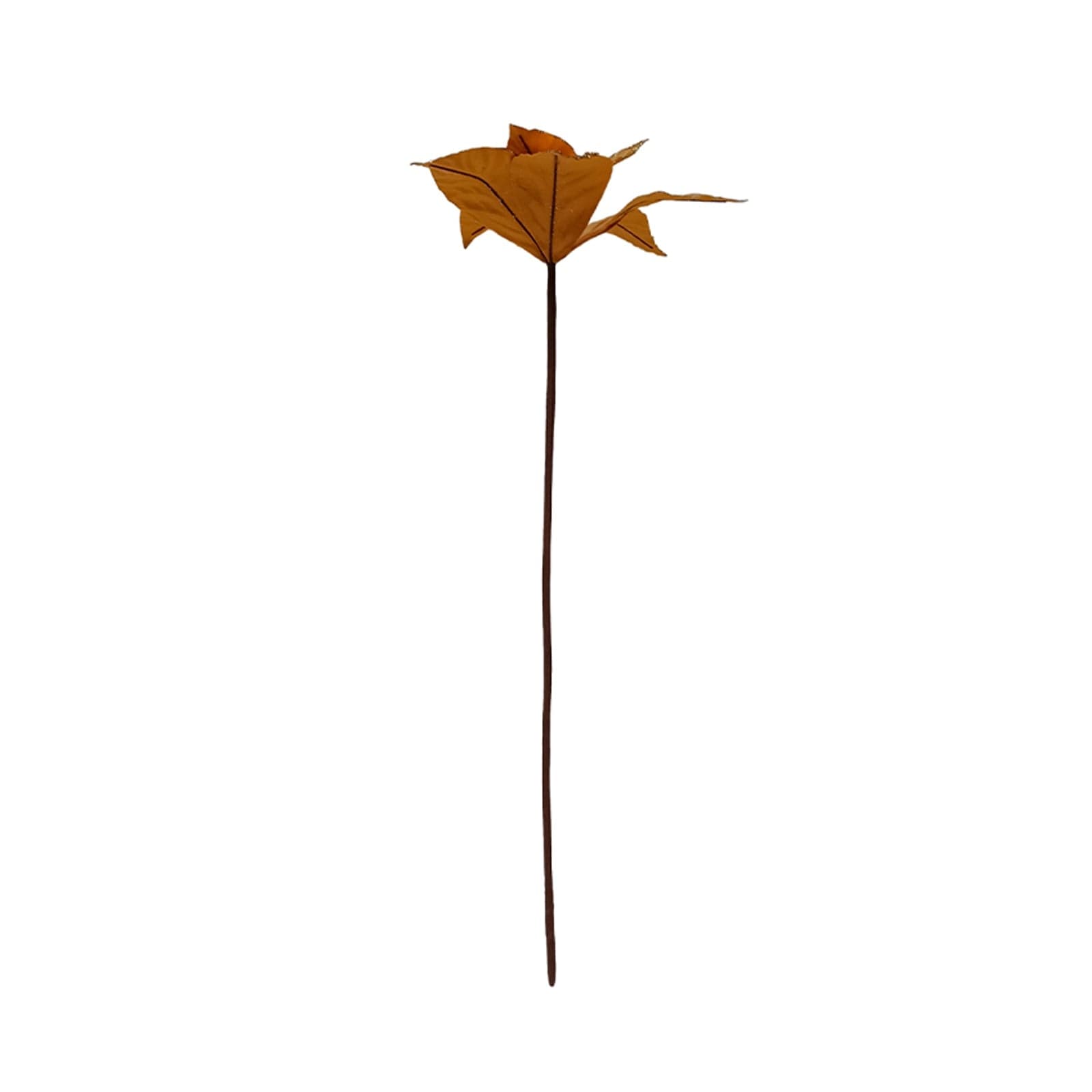 Fiore decorativo natalizio con stelo per decorazioni e composizioni h 50 cm - 4