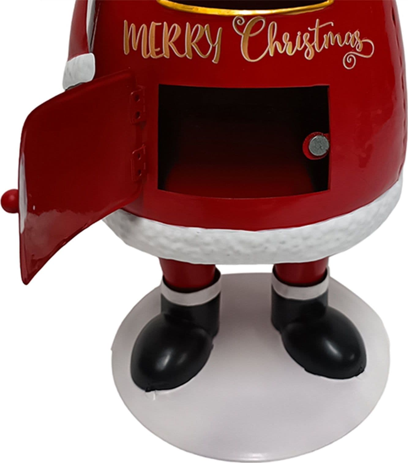 Babbo Natale porta lettere in latta decorazione natalizia h 36 cm - 2