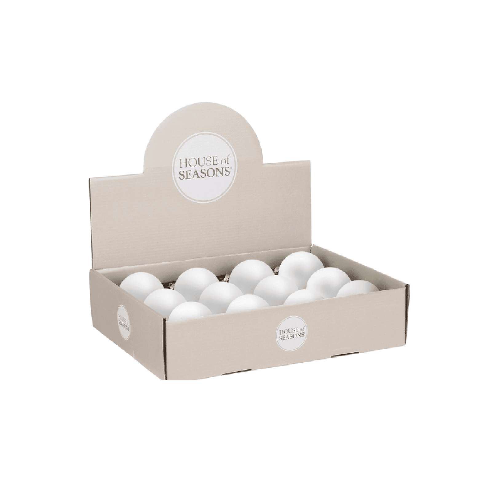 Palline per albero di natale color champagne Ø 8 cm, Set da 12 pezzi - 3