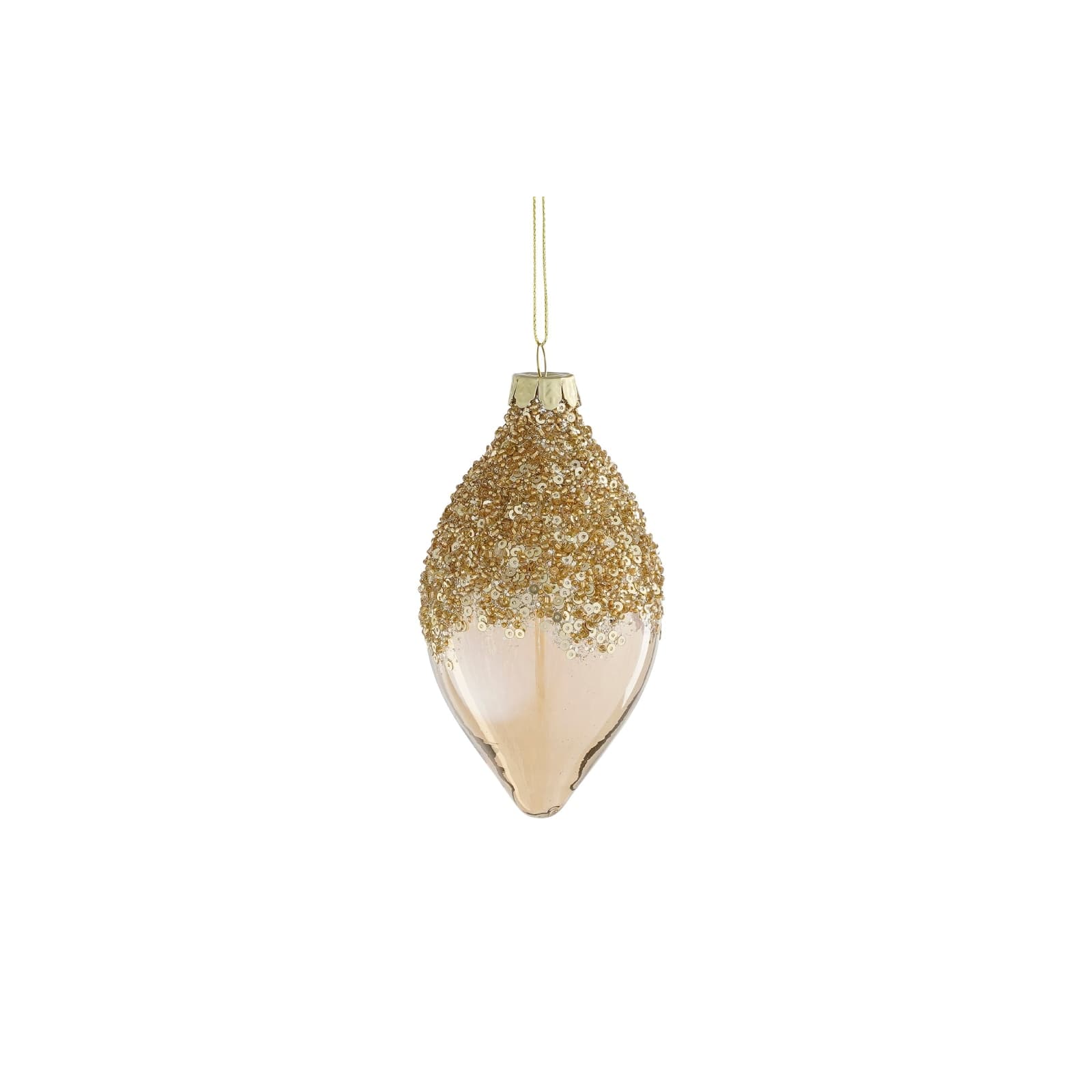 Palline per albero di natale color champagne Ø 8 cm, Set da 12 pezzi - 6