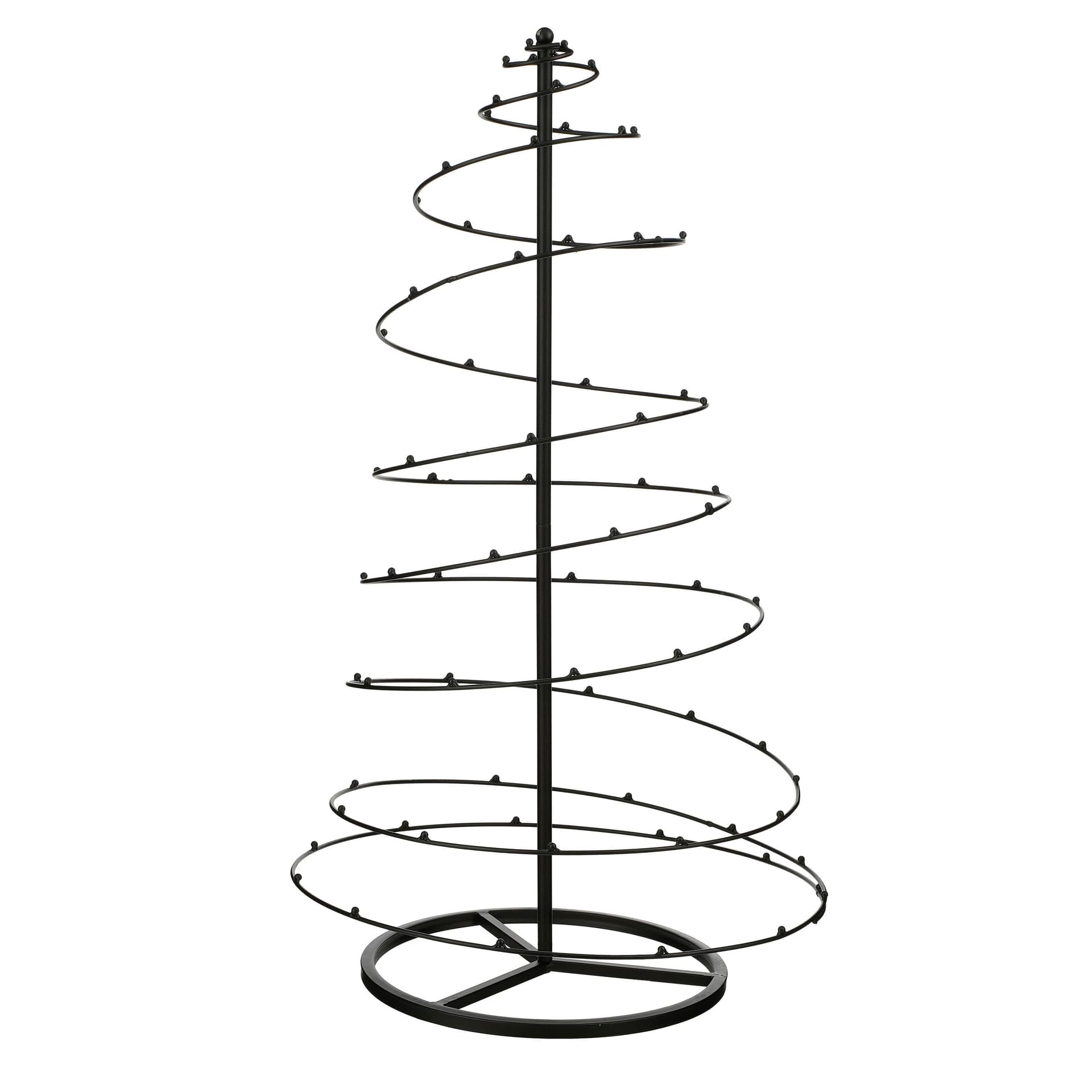 Albero appendiabiti ornamentale nero per decorazioni natalizie - 2