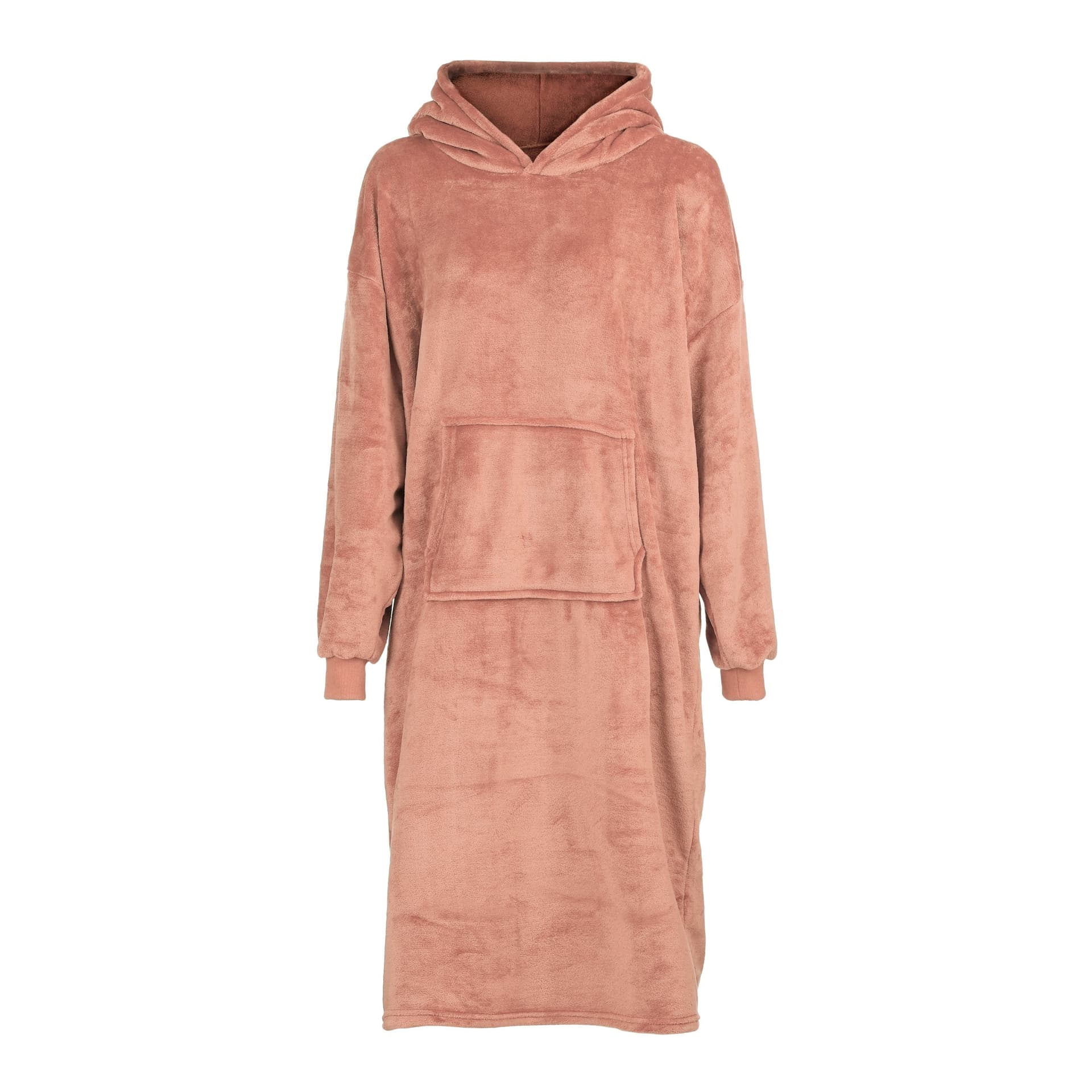Felpa "Poncho" con cappuccio realizzata in morbido pile per l'inverno - 2