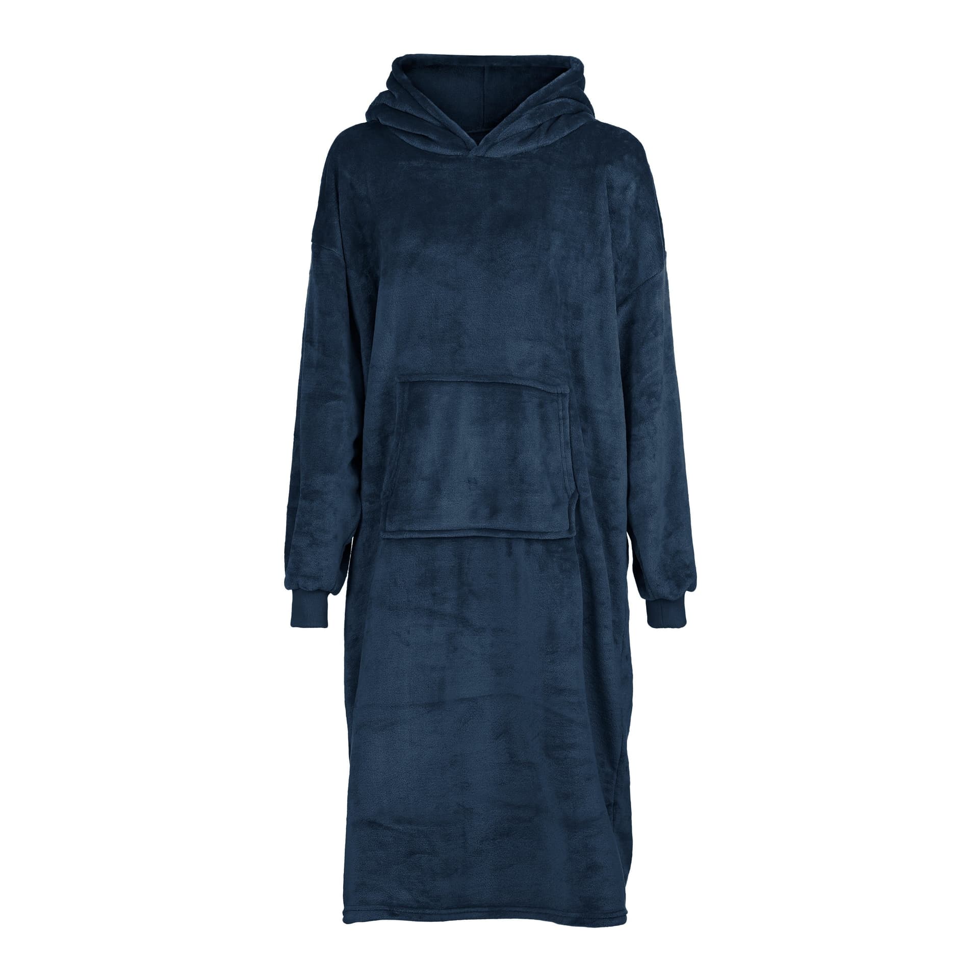 Felpa "Poncho" con cappuccio realizzata in morbido pile per l'inverno - 3