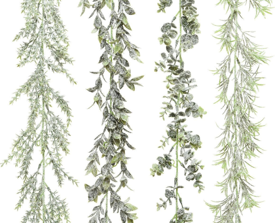 Ghirlanda natalizia verde in poliestere decorazione natalizia da 180 cm - 5
