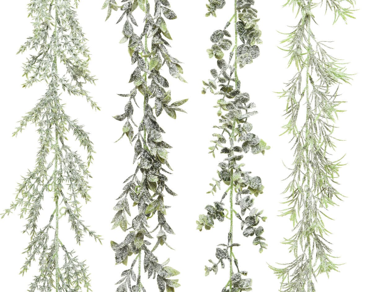 Ghirlanda natalizia verde in poliestere decorazione natalizia da 180 cm - 5