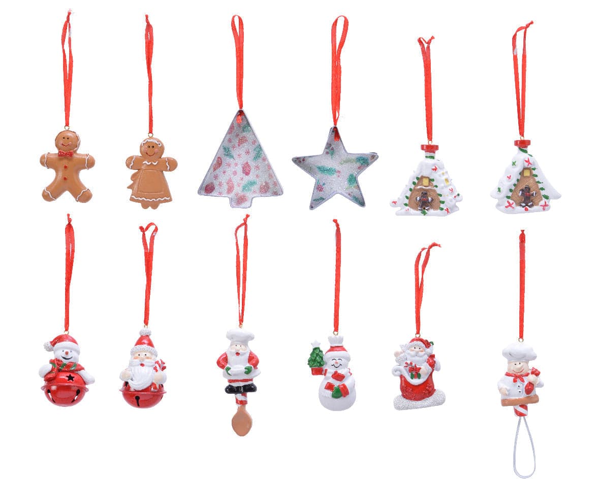 Pendaglio per albero con decorazione natalizia da 6 cm - 11