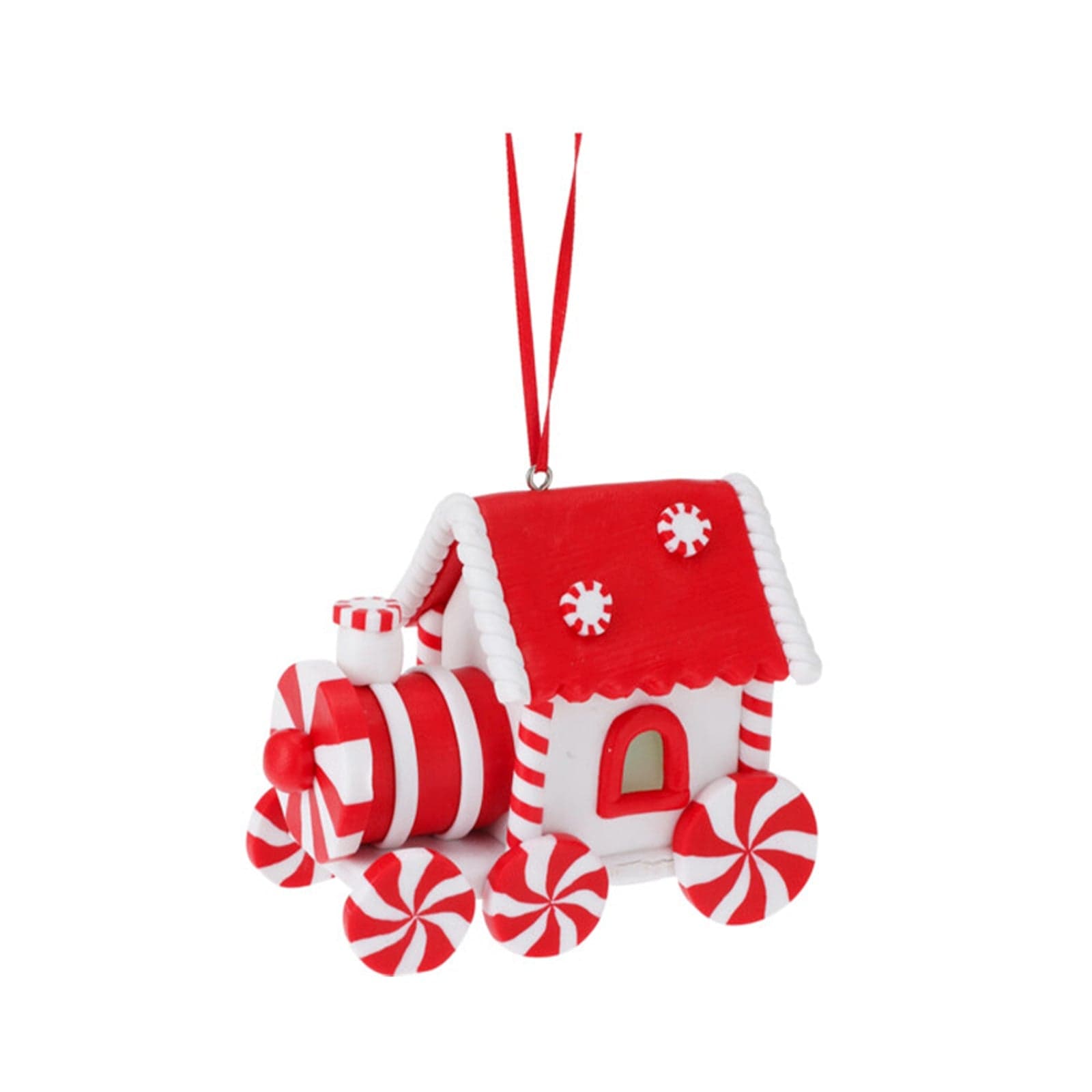 Pendente natalizio treno per Albero di Natale con luce Led per decorazioni natalizie - 2
