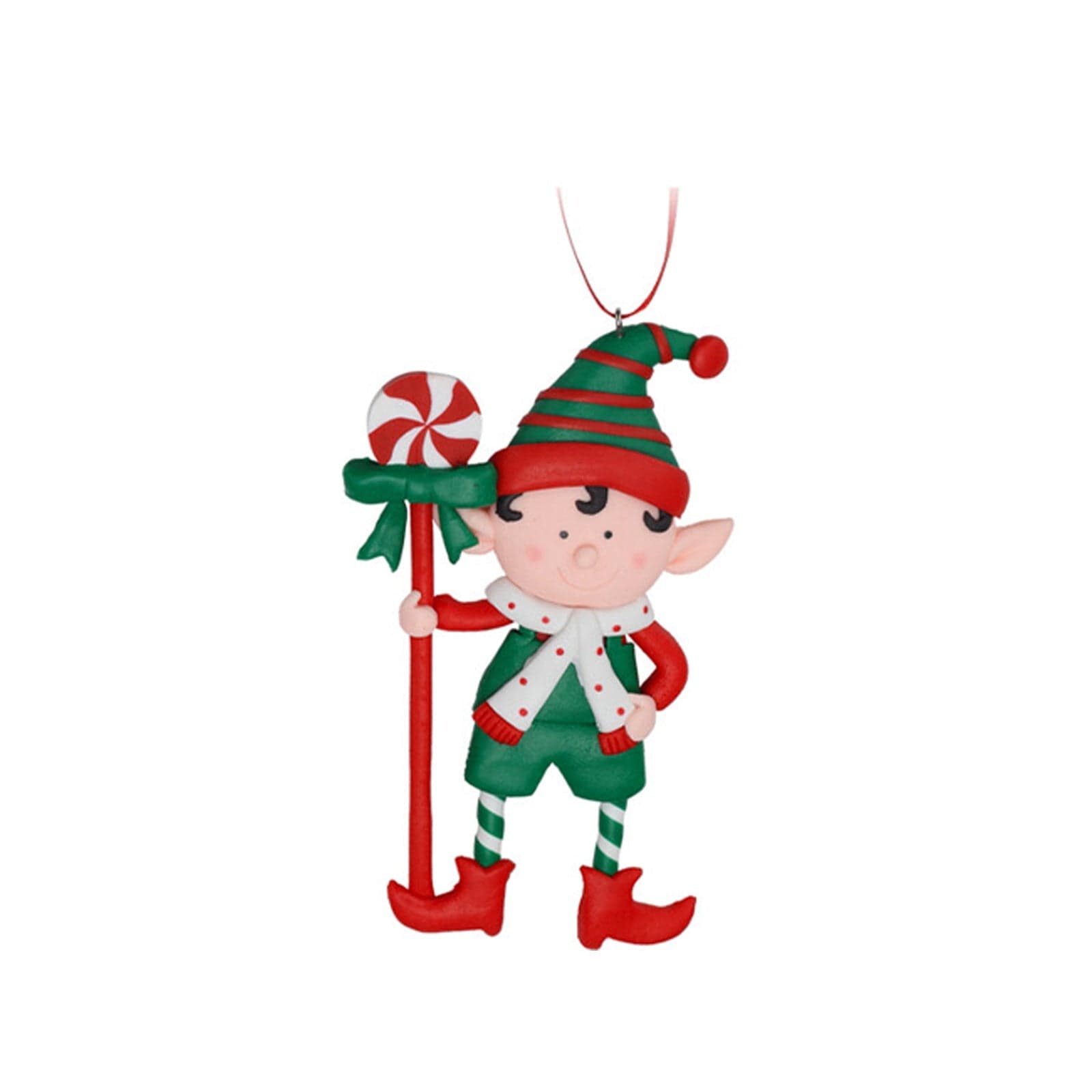 Pendente elfo natalizio per Albero di Natale per decorazioni natalizie - 3