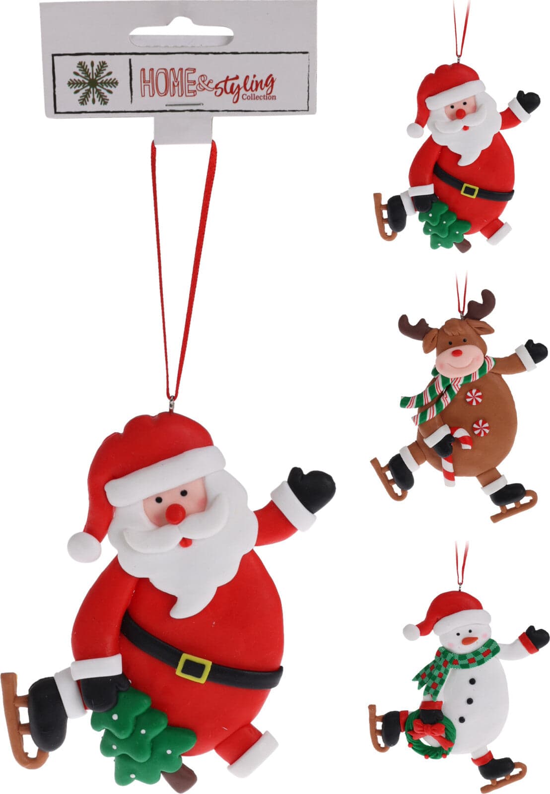 Pendente figura natalizia per Albero di Natale per decorazioni natalizie - 4