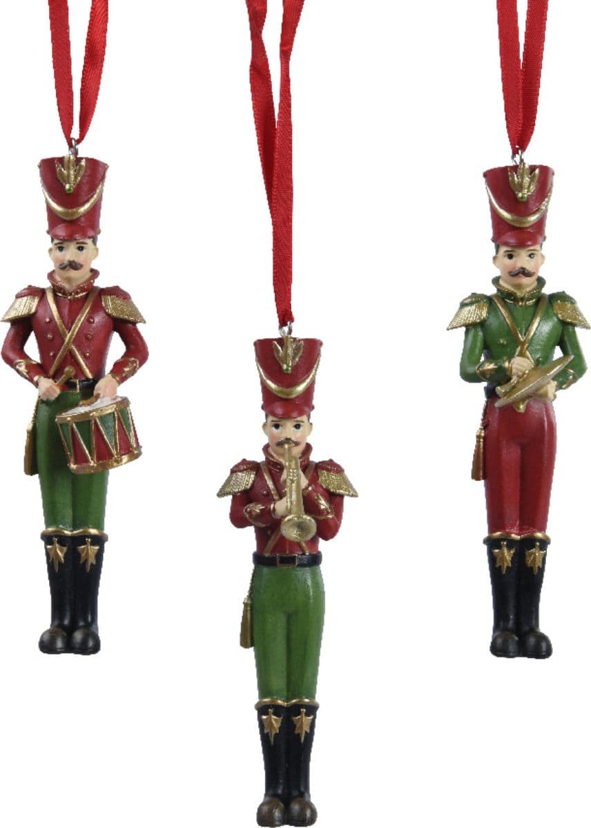 Pendaglio a forma di soldatino schiaccianoci per albero decorazione natalizia da 12.6 cm - 4