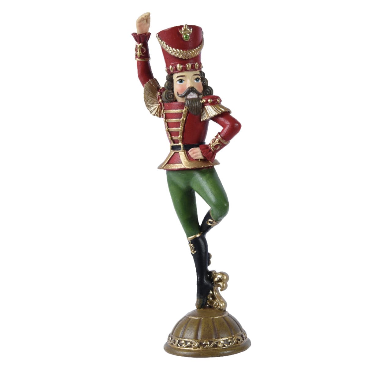 Statuetta decorativa ballerini decorazione natalizia in resina da 20.7 cm - 3