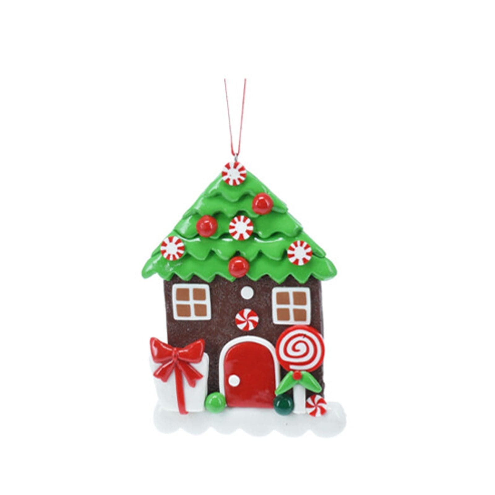 Pendente casetta natalizia per Albero di Natale per decorazioni natalizie - 4