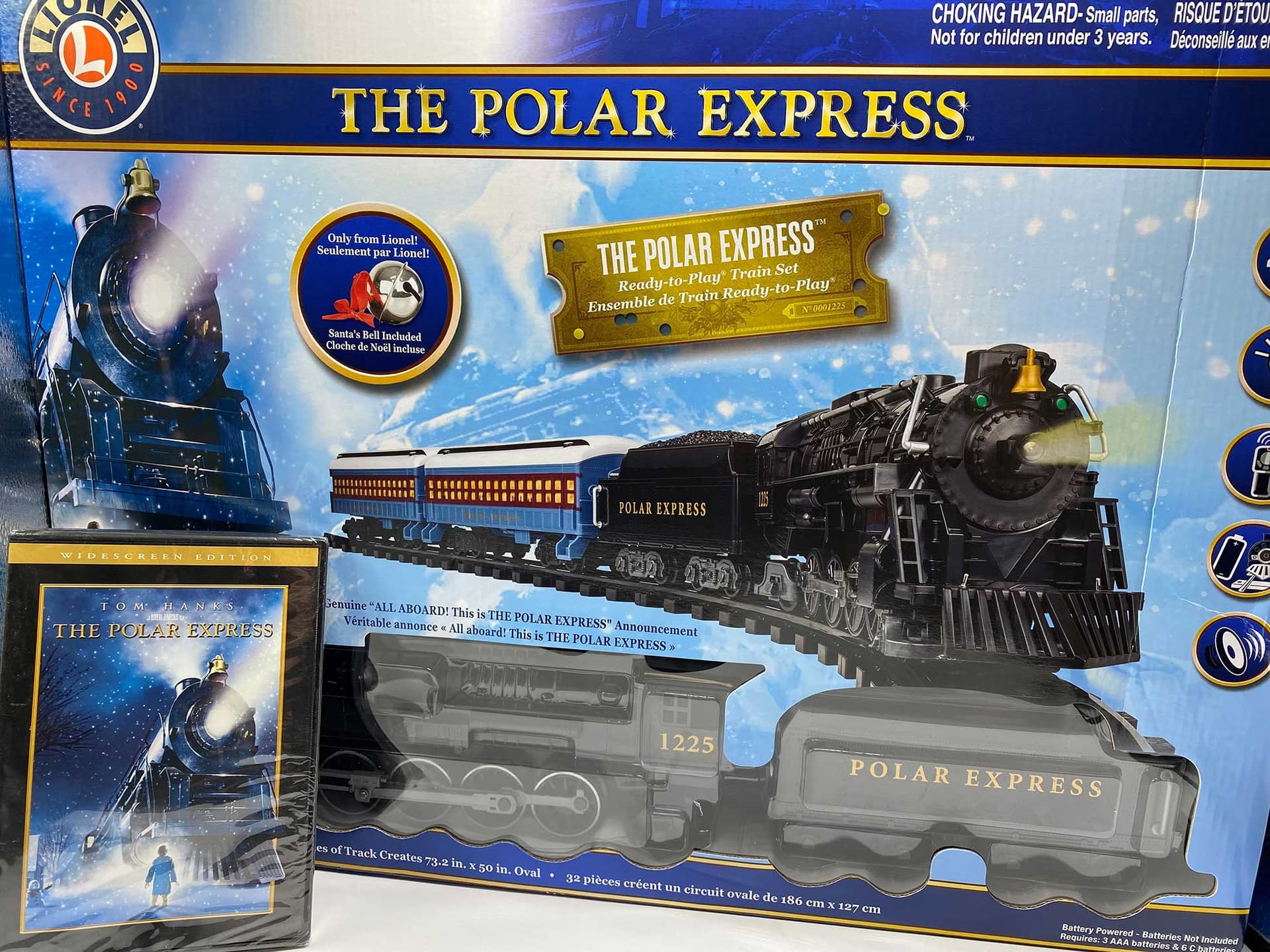 Set Treno "The Polar Express" a Batteria, per villaggio di Natale, con telecomando - 2