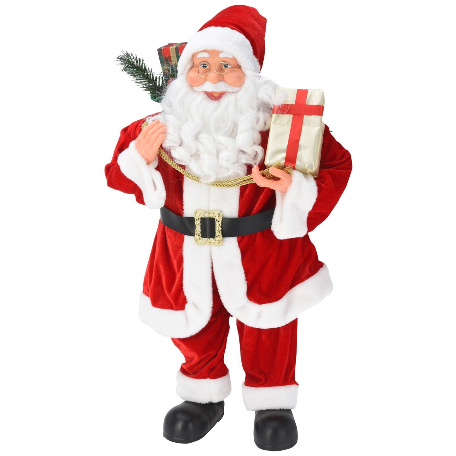 Babbo natale in polipropilene con regali decorazione natalizia - 2