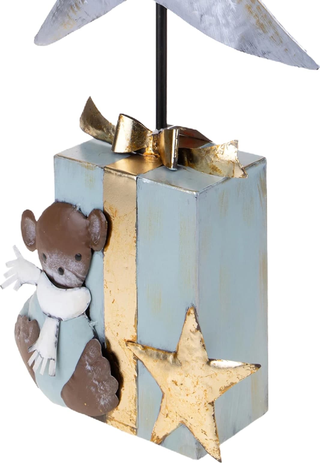 Statuetta albero di natale con pacchi regalo H80 cm per decorazioni - 3