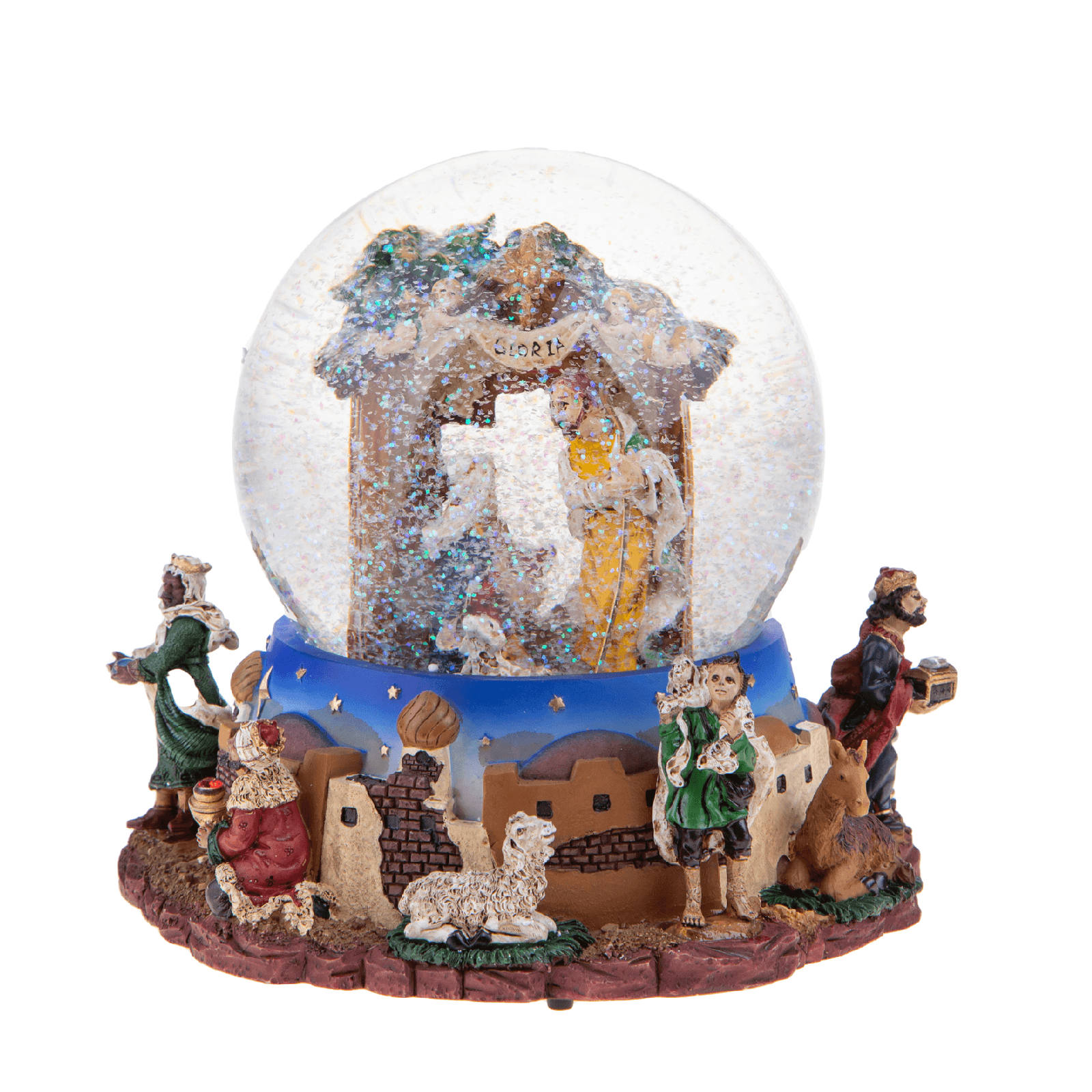 Sfera carillon con natività H16,50 cm per decorazioni - 2