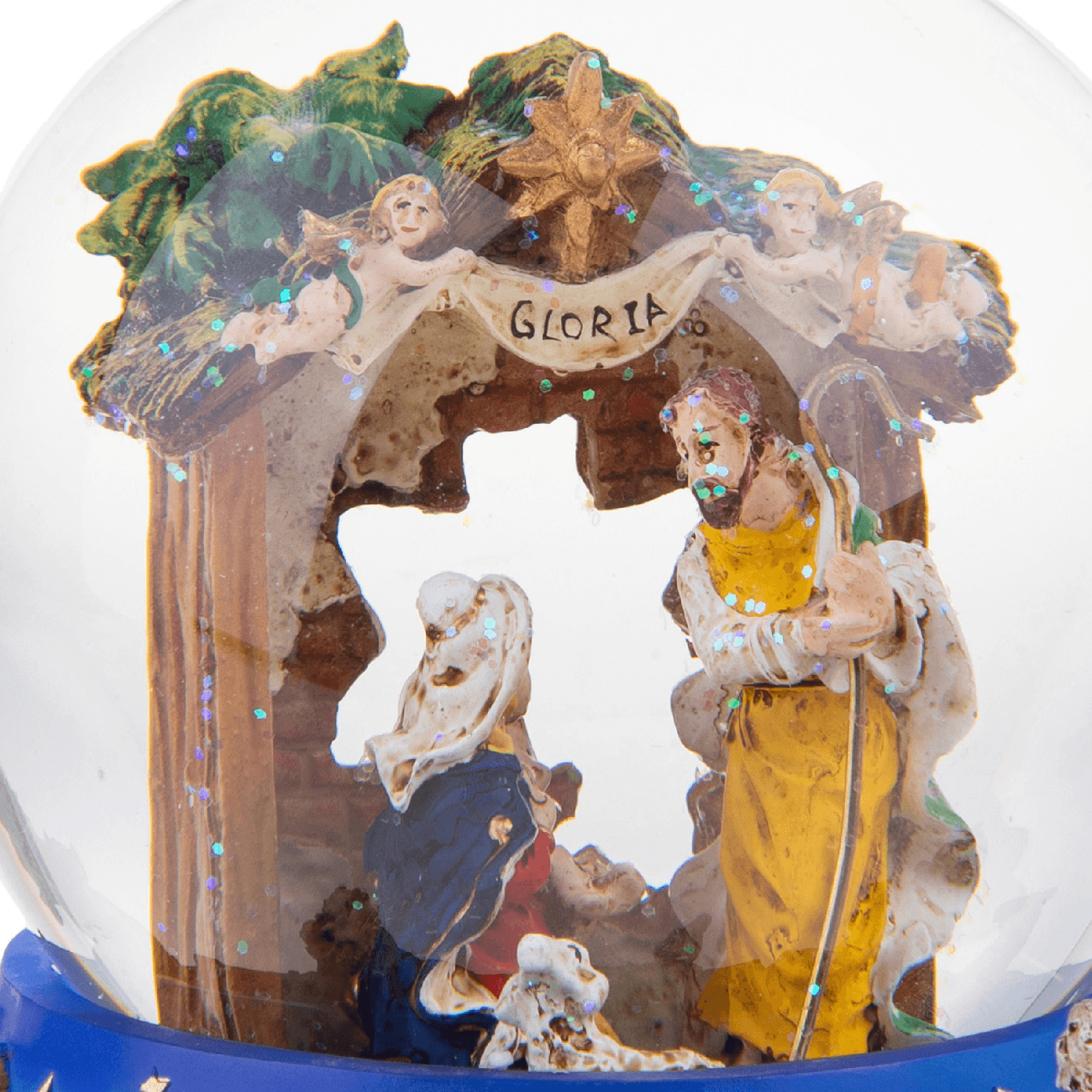 Sfera carillon con natività H16,50 cm per decorazioni - 4