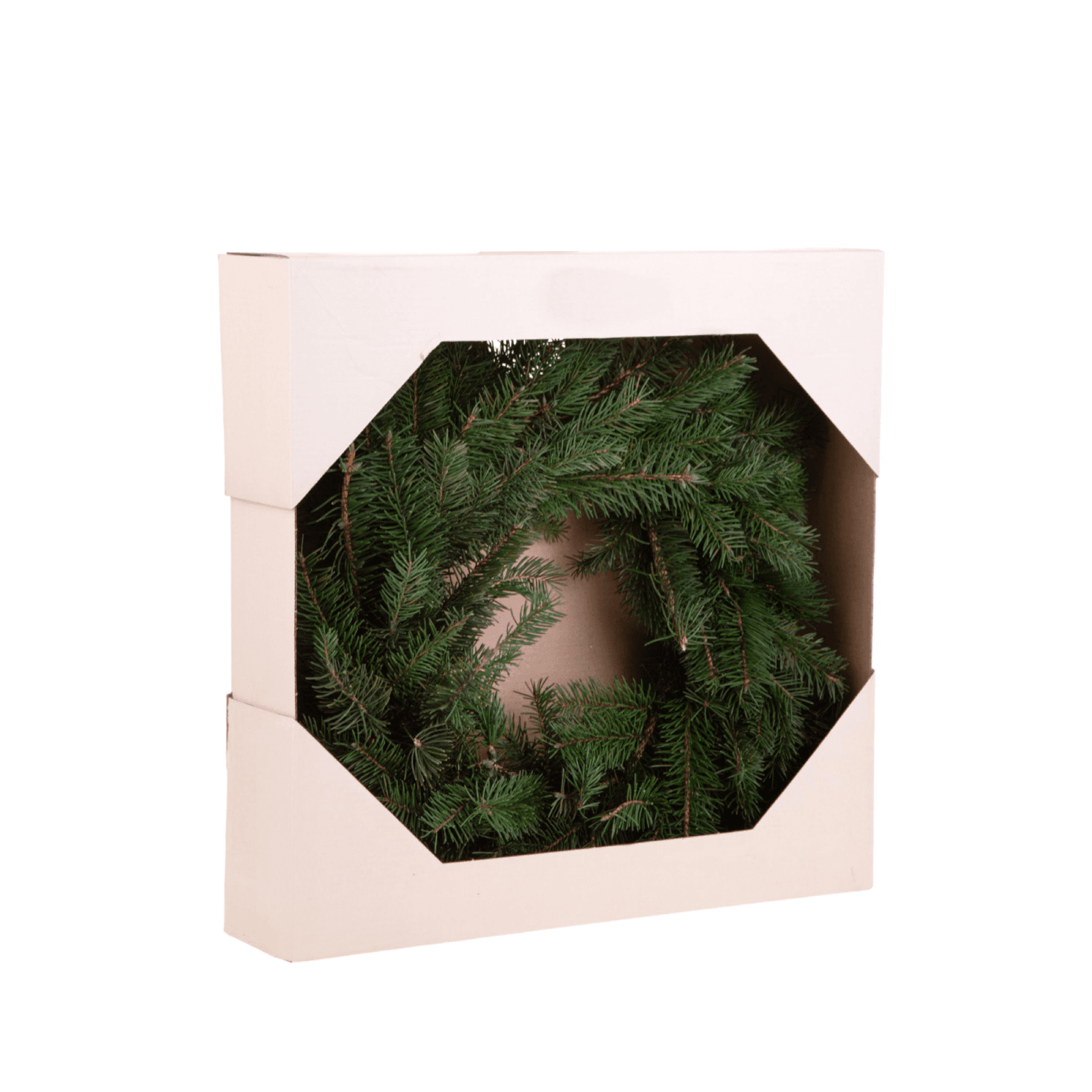 Corona di Abete Preservato, Verde, per Decorazioni Natalizie - 3