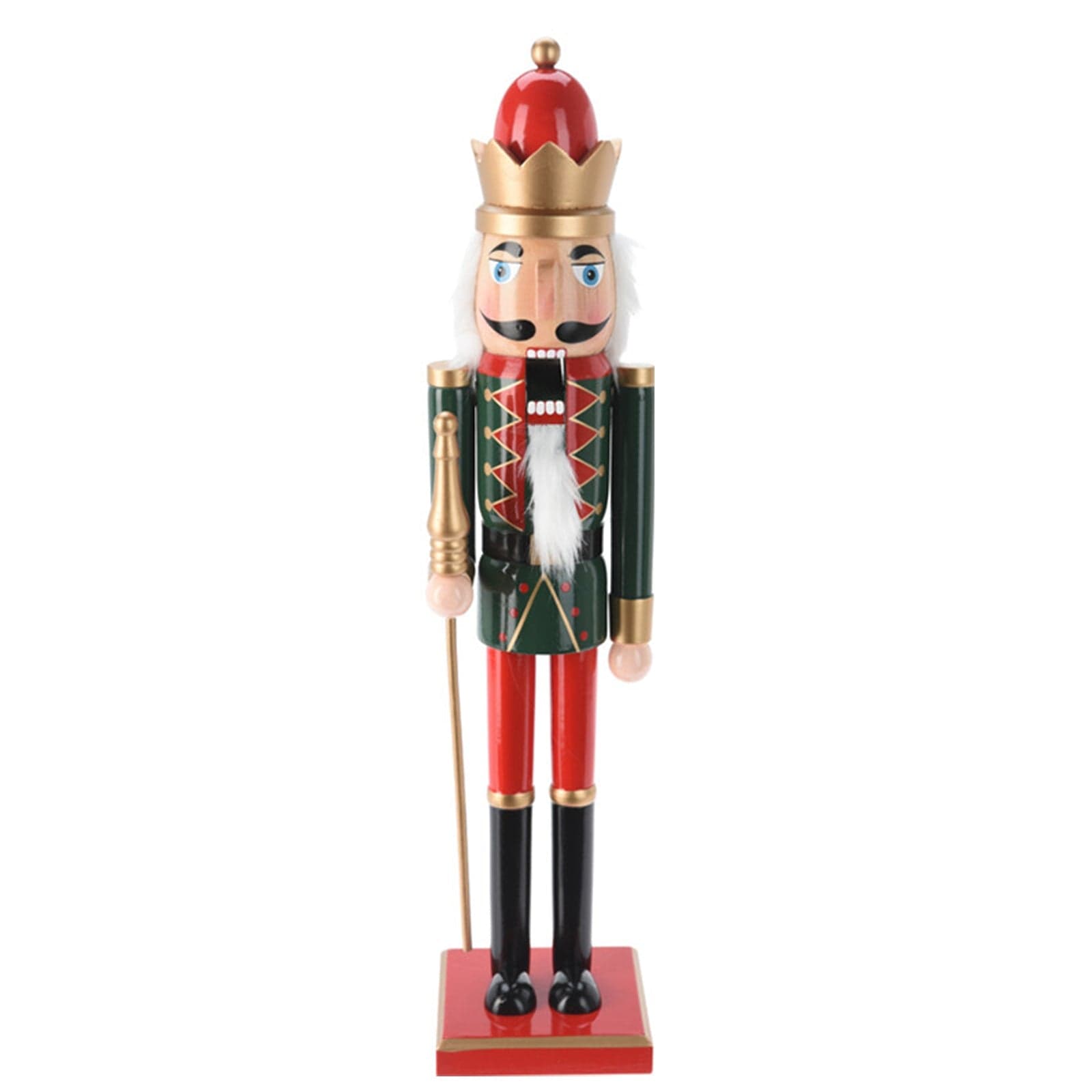 Statuetta decorativa "Soldatino schiaccianoci" in legno decorazione natalizia - 9
