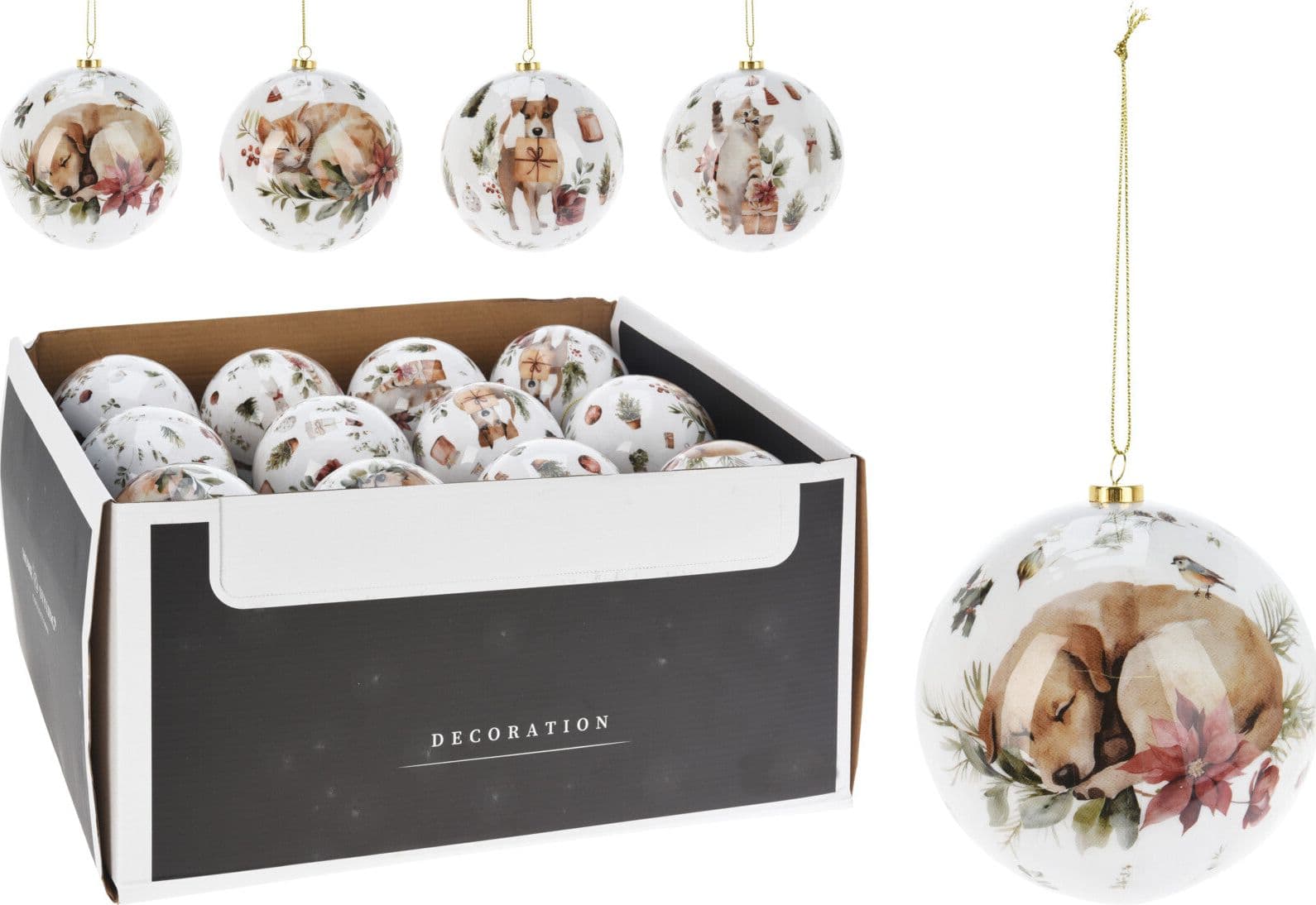 Sfere per albero di Natale in polistirene per decorazione natalizia Ø 10 cm - 5