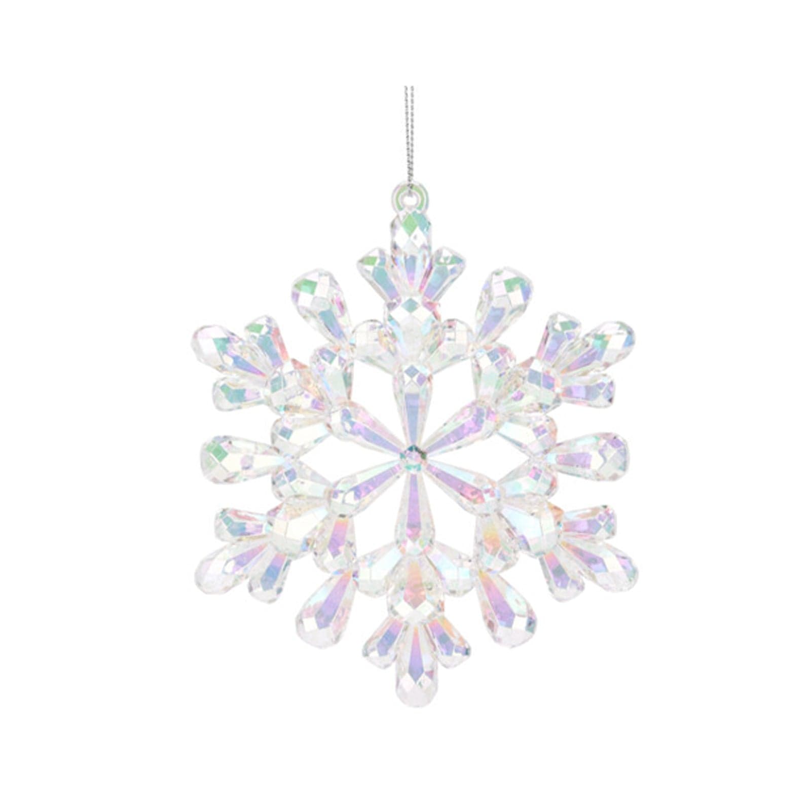 Fiocco pensile per albero di Natale iridescente per decorazione natalizia - 2