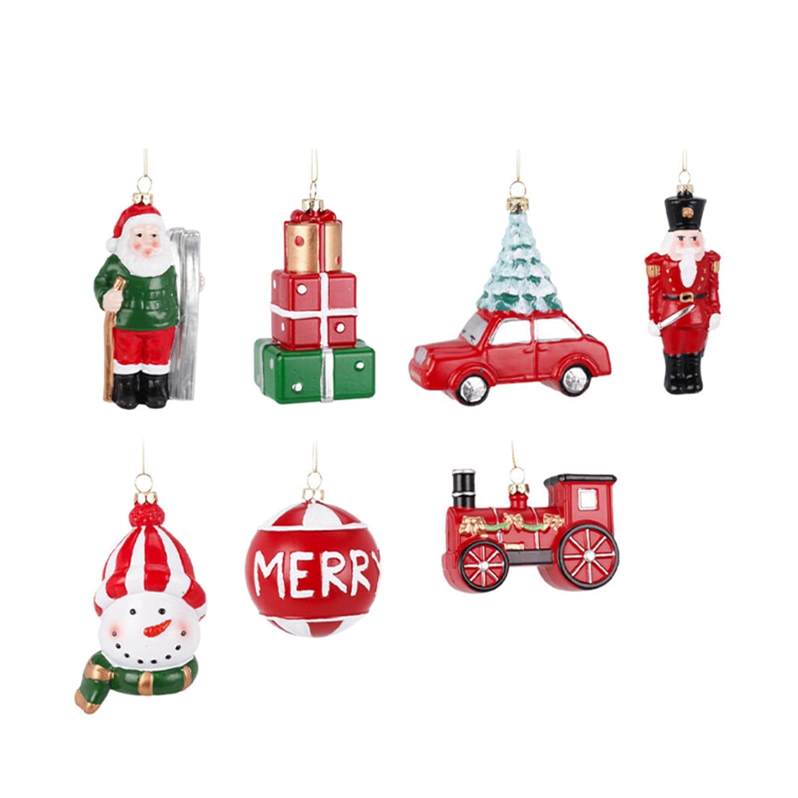 Pendenti per albero di Natale in polipropilene per decorazione natalizia - 8