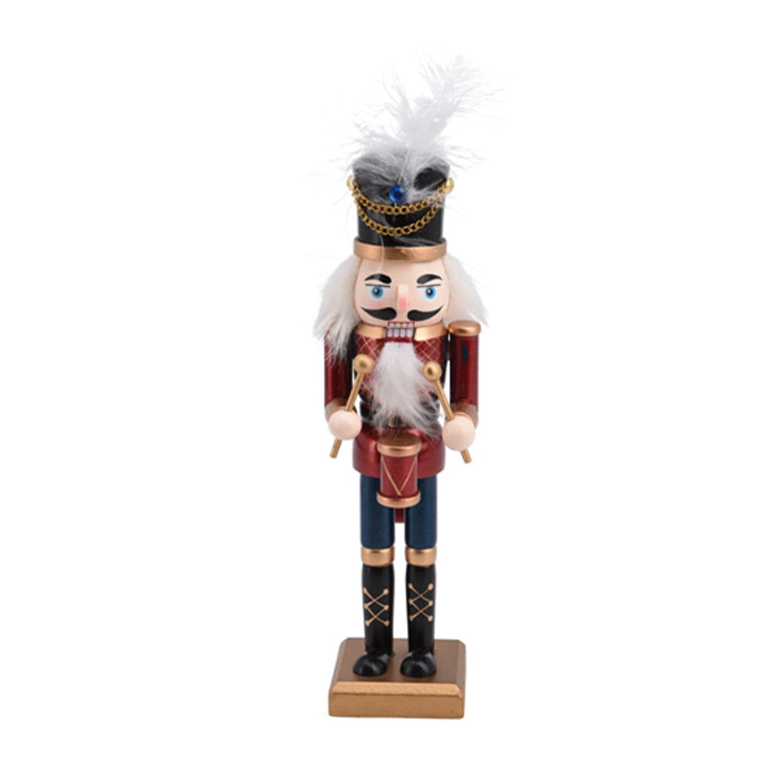 Statuetta schiaccianoci di natale in legno per decorazioni natalizie - 2