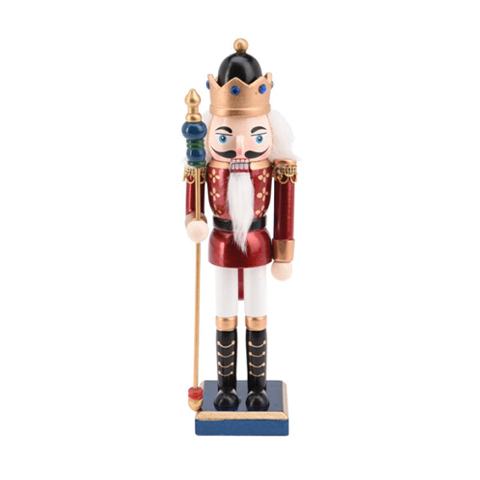 Statuetta schiaccianoci di natale in legno per decorazioni natalizie - 3