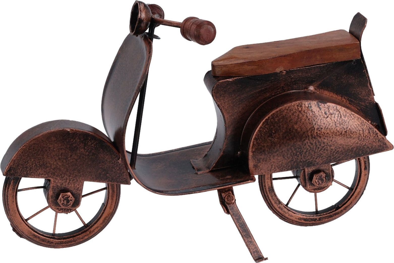 Scooter decorativo in ferro decorazione ambienti 27 x 17,5 cm