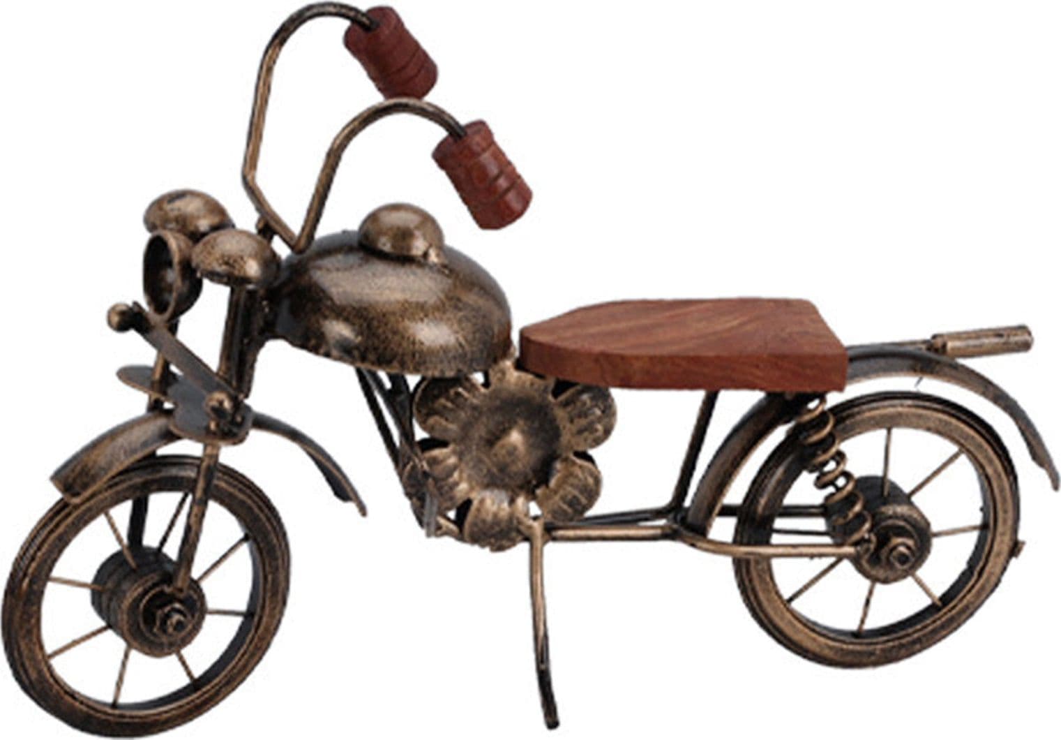 Motocicletta decorativa in ferro decorazione ambienti 27 x 18 cm - 2