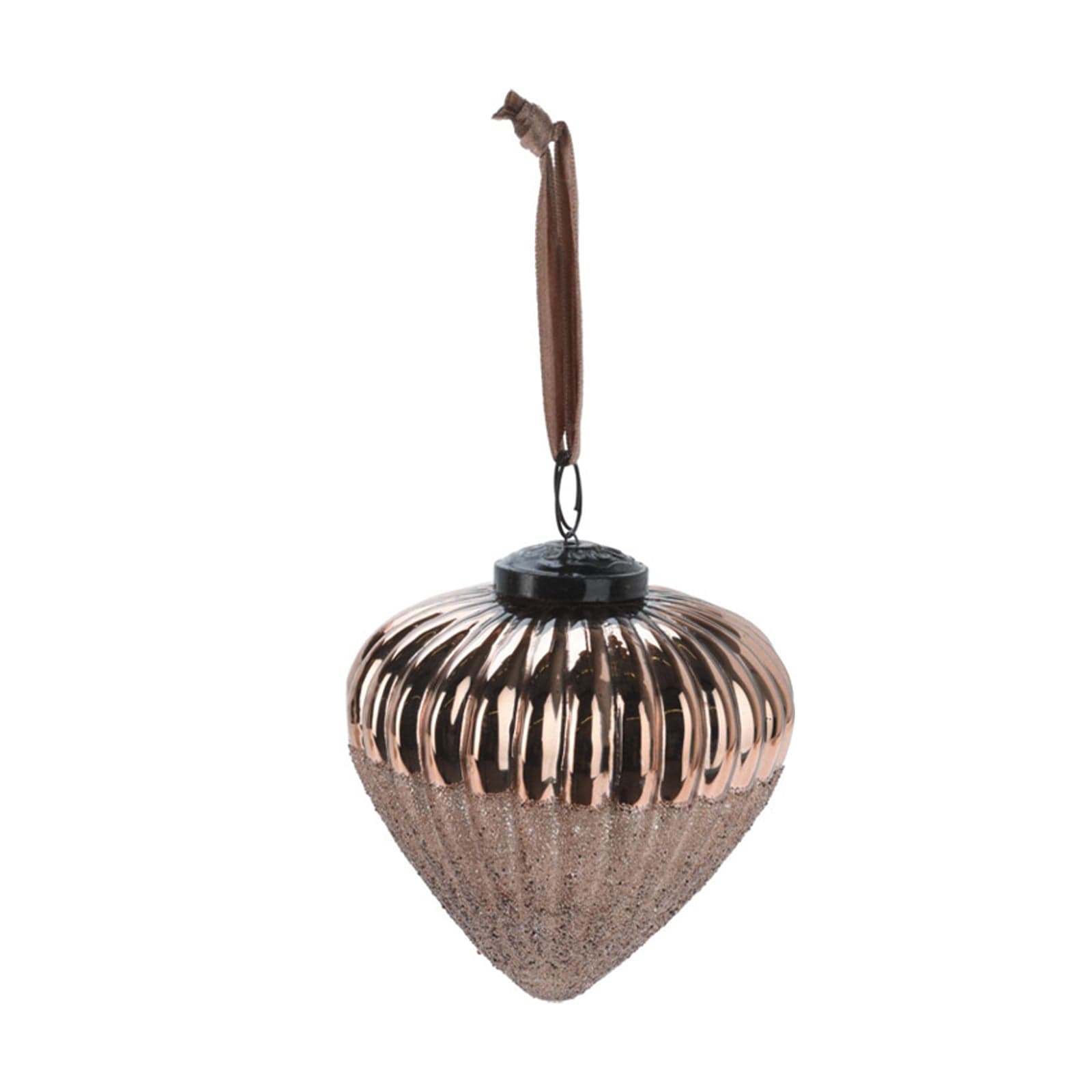 Pallina per albero di Natale goccia in vetro per decorazioni natalizie Ø 10 cm - 2