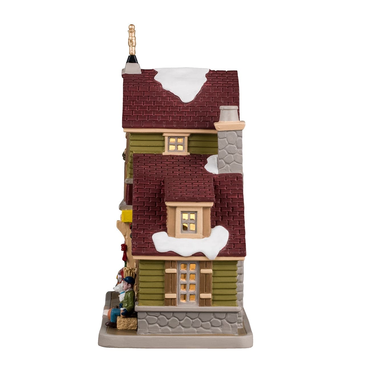 Edificio per villaggio di Natale "Pumpkin Spice & Everything Nice Coffee Shop" in porcellana - 3