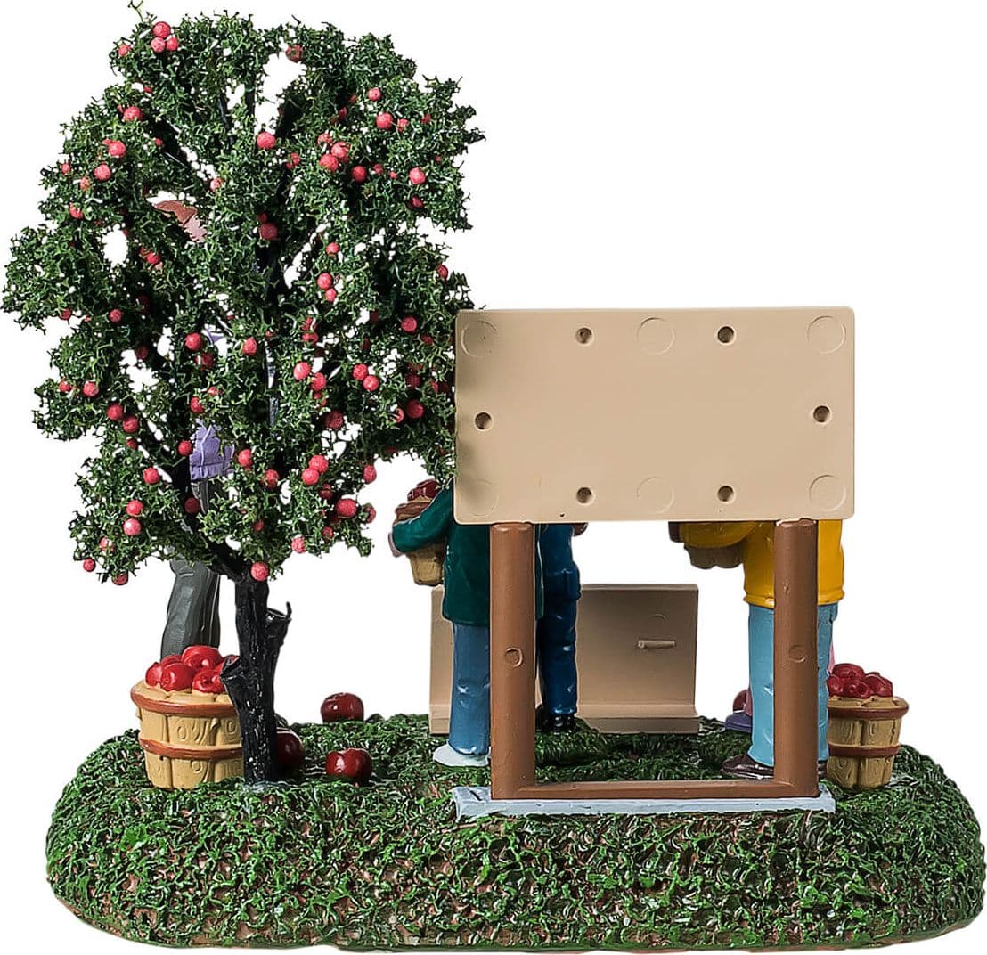 Personaggi per villaggio di Natale "Gita scolastica autunnale" in resina - 3