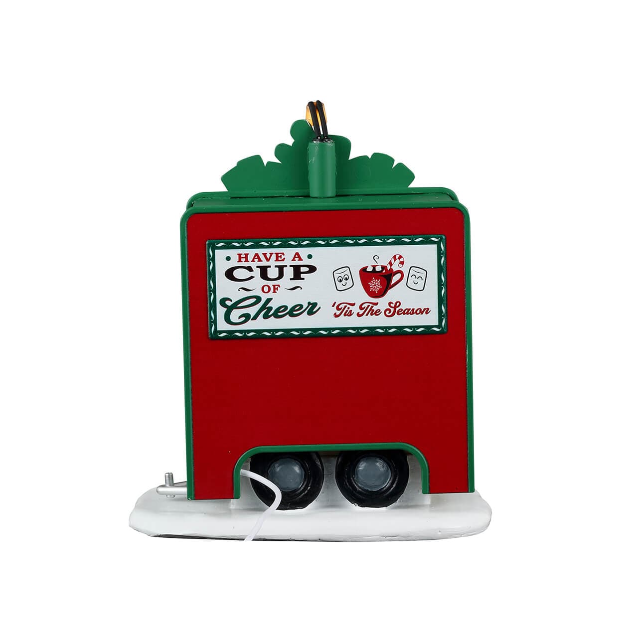 Decorazione per villaggio di Natale "Cocoa Express" set da 2 pezzi, in resina - 4
