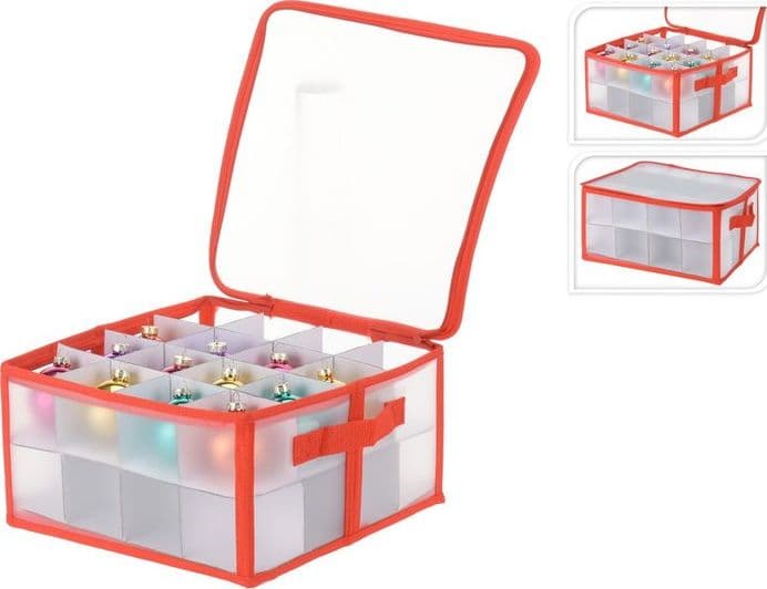 Scatola box per palline di natale decorazione natalizia box per 32 sfere - 2